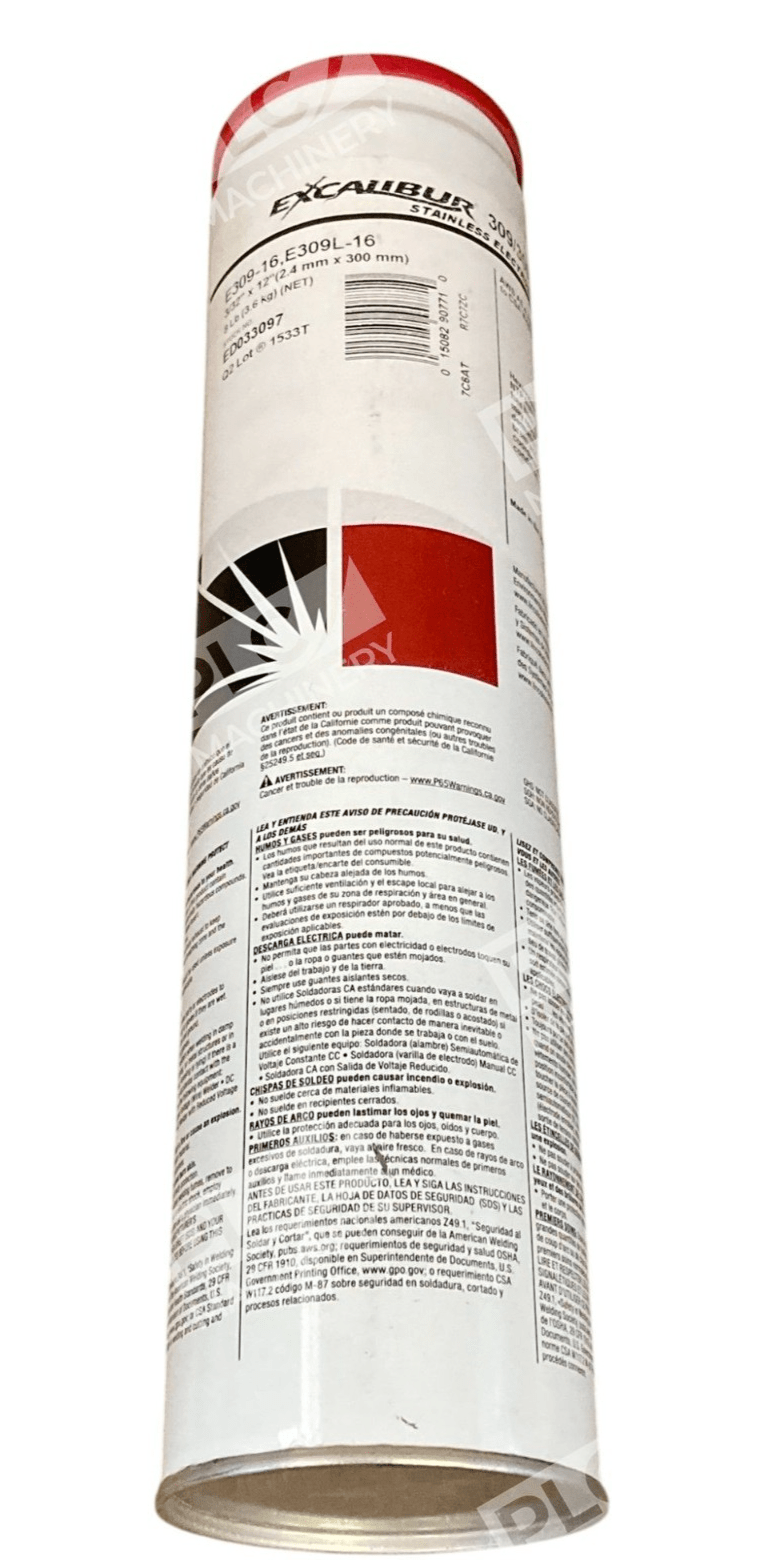 Lincoln Electric E309L-16 - Lincoln Excalibur 3/32X12" 8lb E309-16 309/309L-16 Stainless