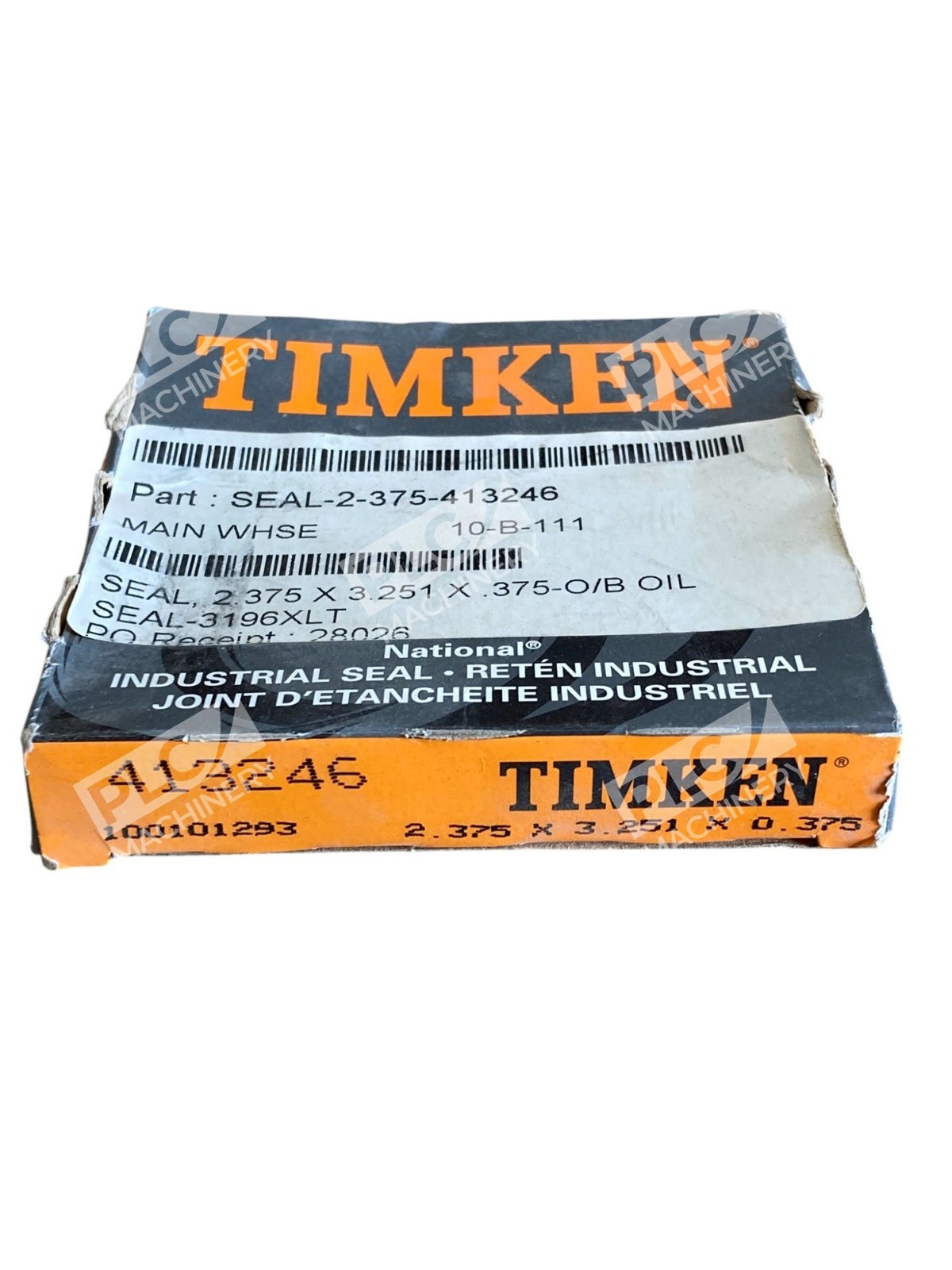 Timken National 2.375X3.251X0.375 Industrial Seal 413246 - Image 3