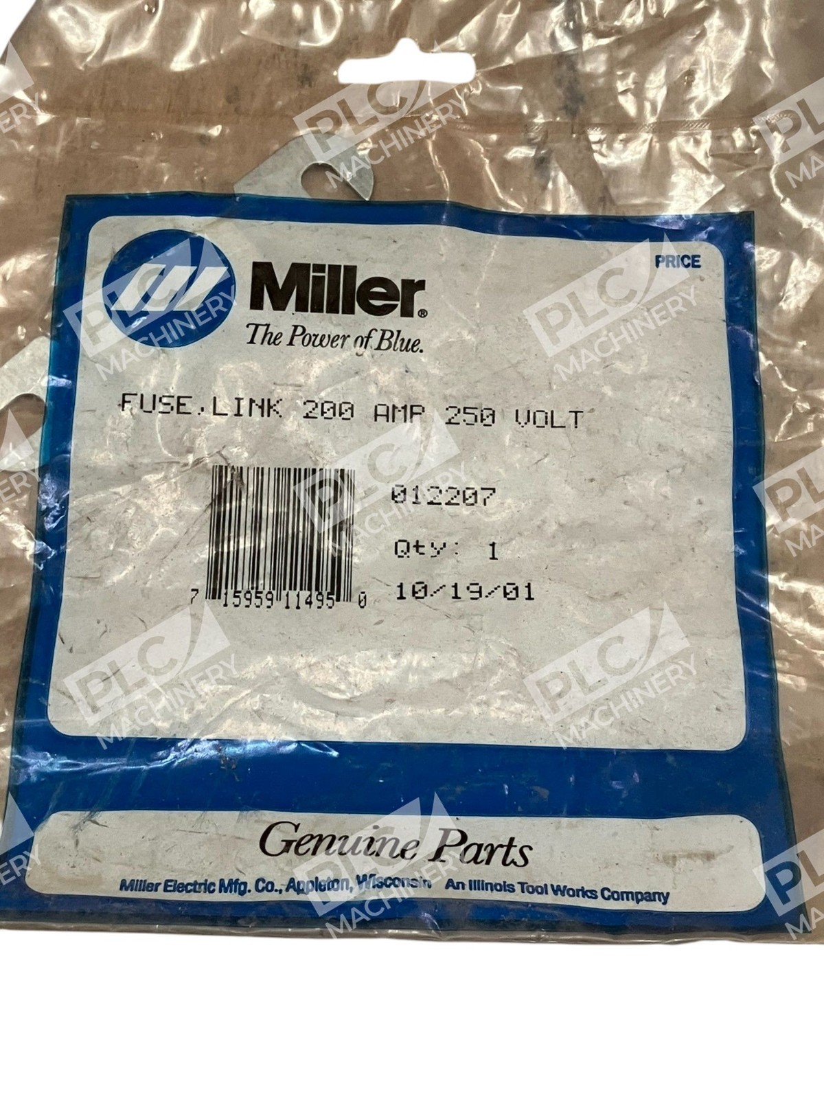 Miller The Power Of Blue 200A 250V Fuse Link 012207 - Image 3