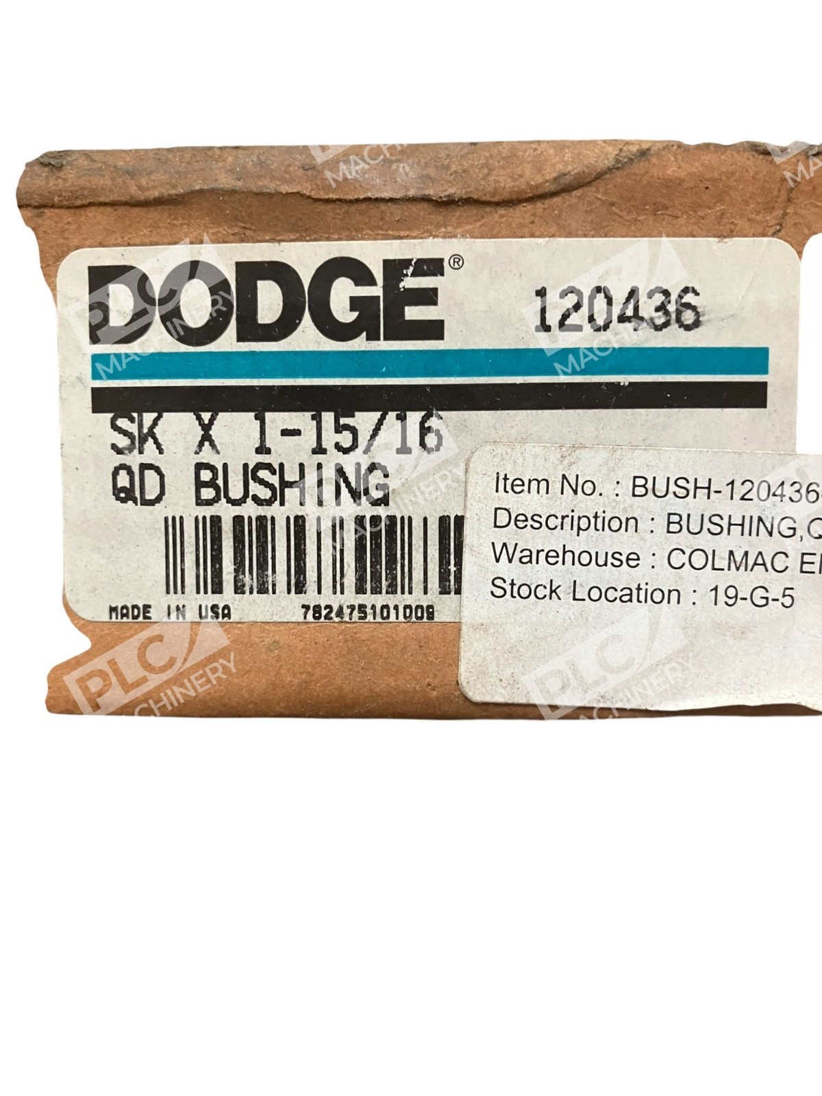 Dodge SK X 1-15/16 QD Quick Disconnect Bushing 120436 - Image 3