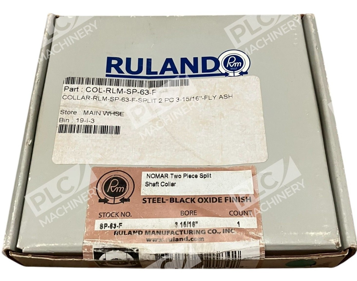 Ruland 3-15/16" Bore NOMAR Two Piece Split Shaft Collar SP-63-F - Image 2