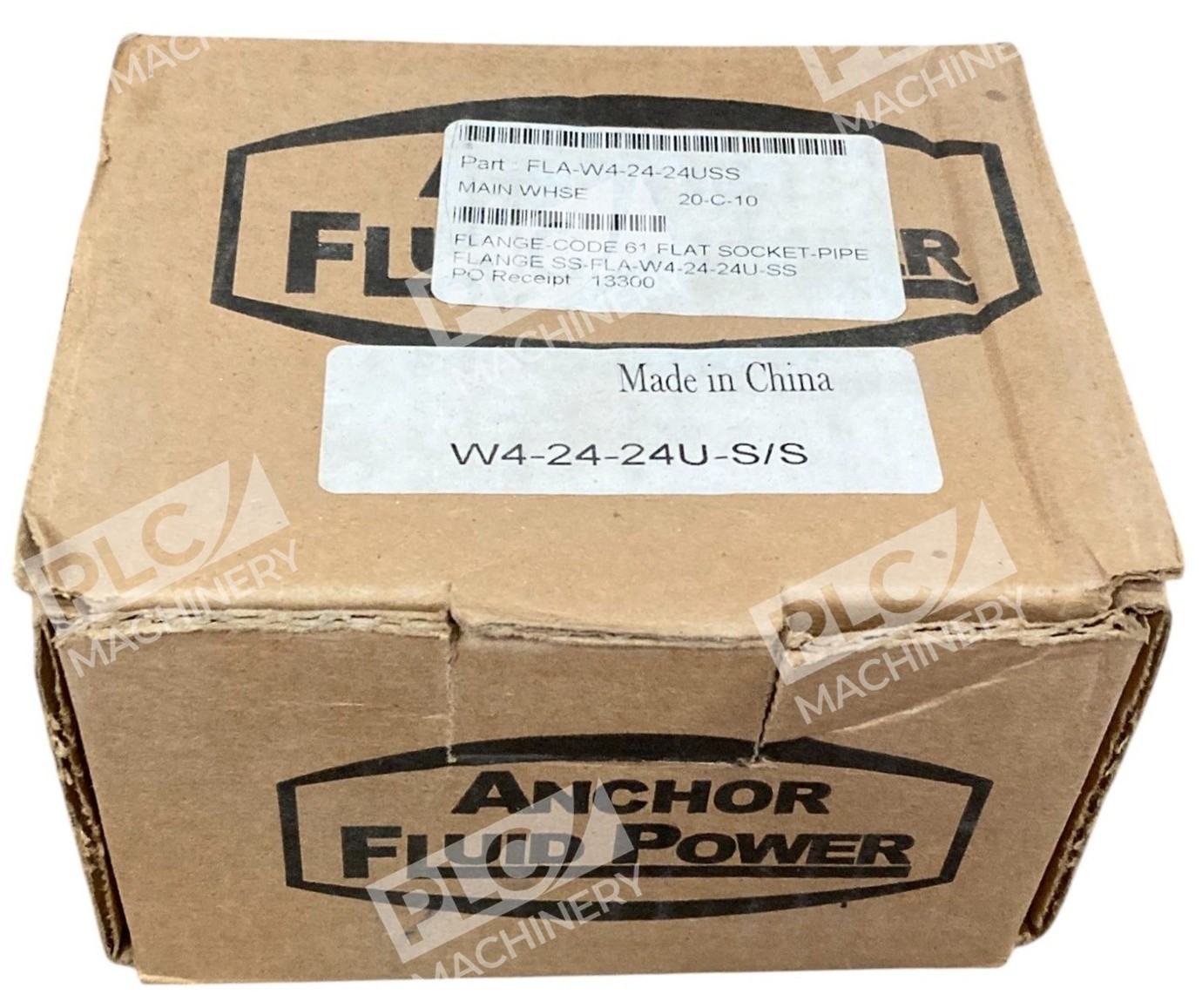 AFP W4-24-24U-S/S - AFP Anchor Fluid Power Flat Socket Weld Pipe Flange W4-24-24
