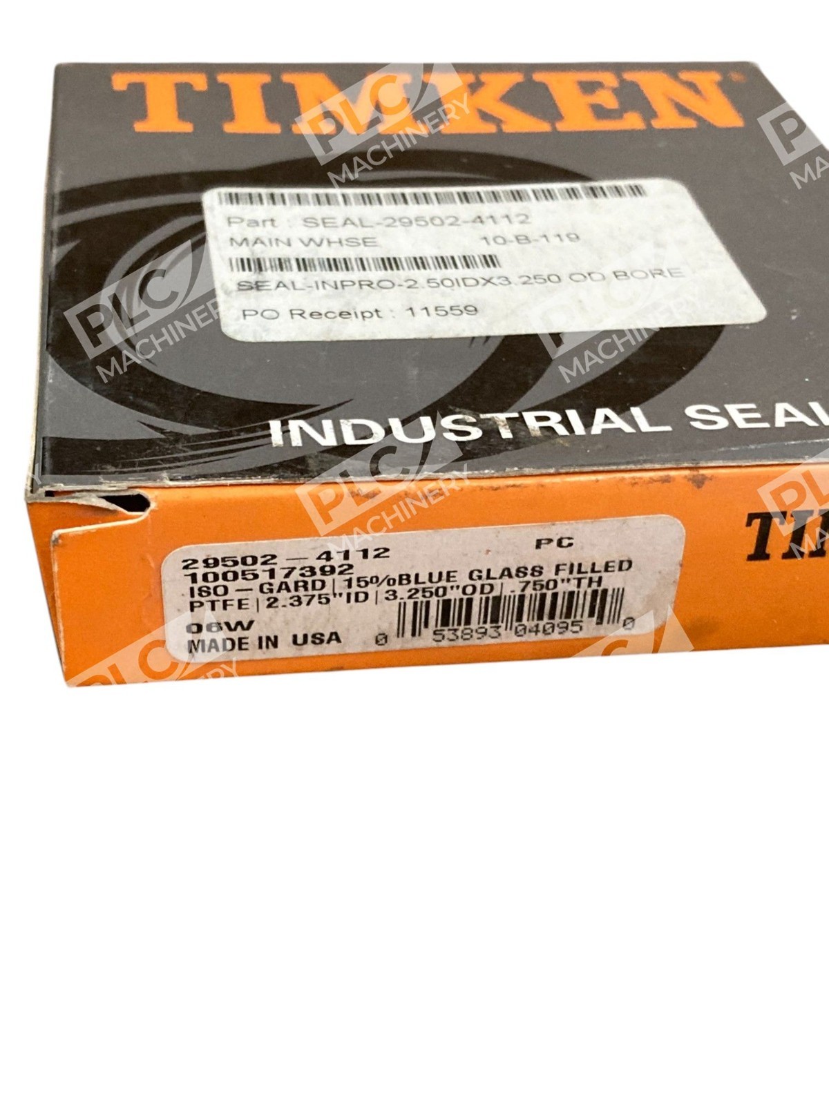 Timken 100517392 PTFE 2.375"ID 3.250"OD 0.750"TH Industrial Seal 29502-4112 - Image 4