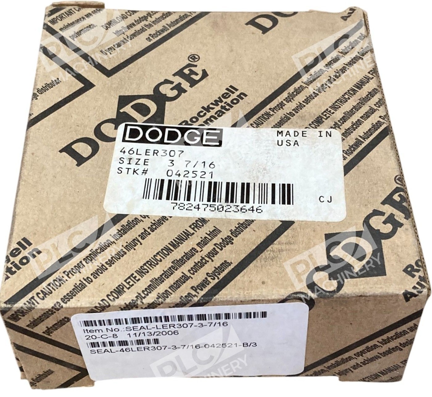 Dodge 42521 - Dodge Rockwell 46LER307 3-7/16" Seal Ring 042521