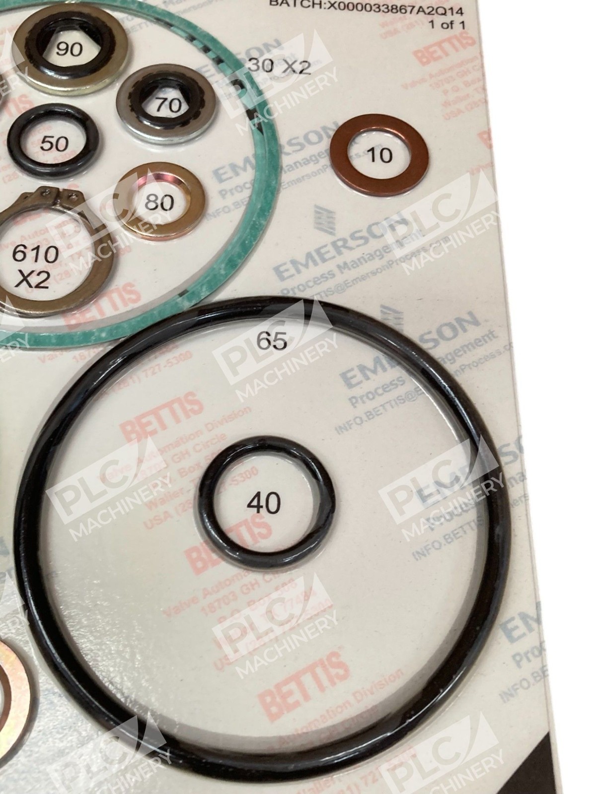 Bettis Emerson CB420/SR-00 Service Kit 038494 - Image 12