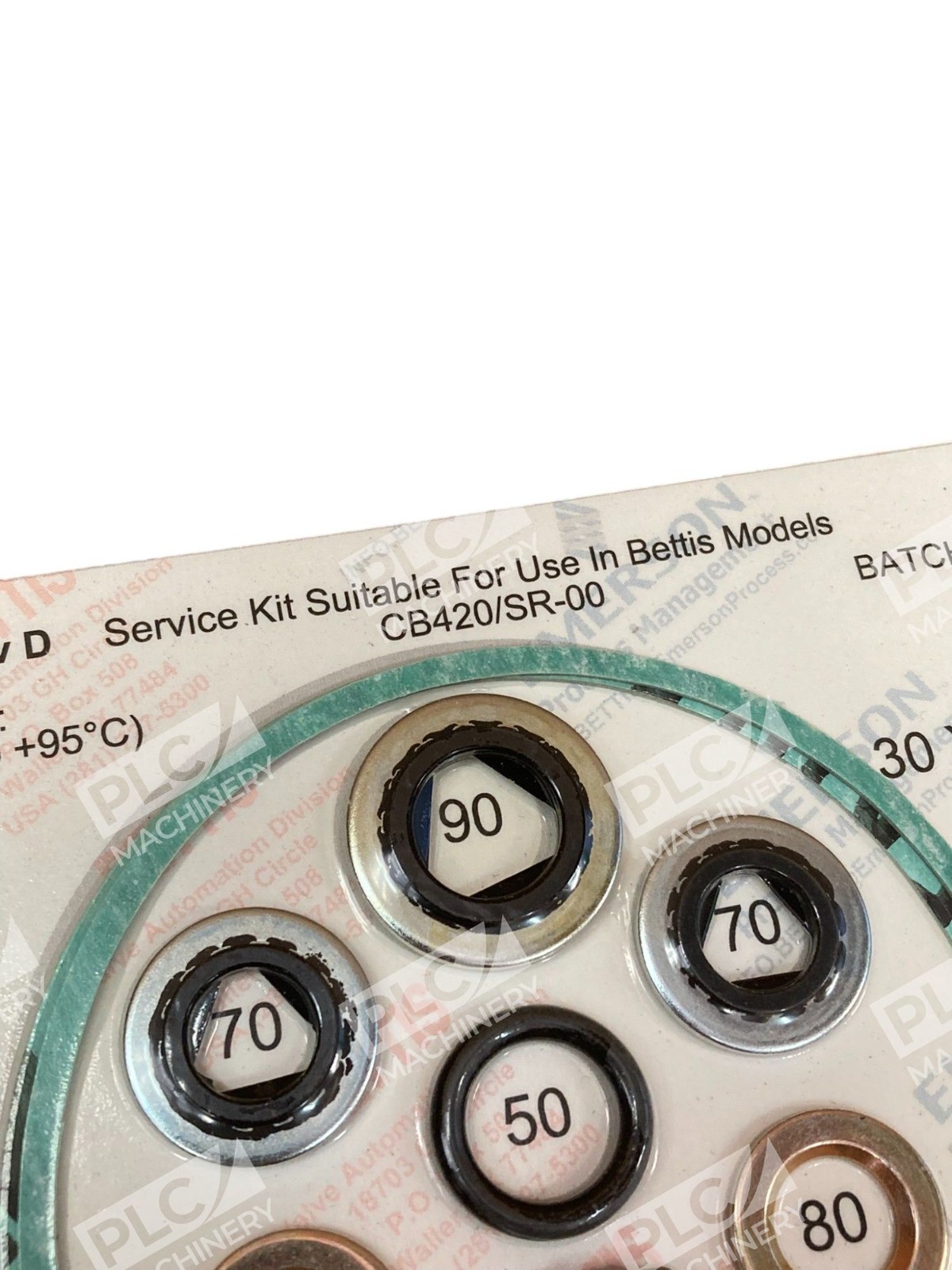 Bettis Emerson CB420/SR-00 Service Kit 038494 - Image 8