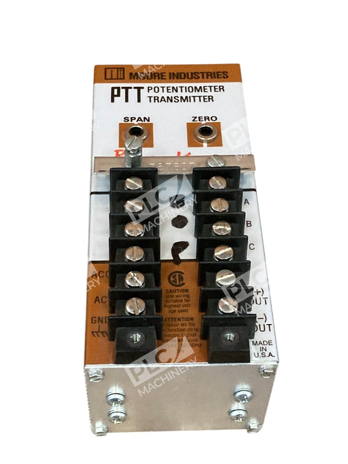 Moore Industries PTT Potentiometer Transmitter 787807 - Image 7