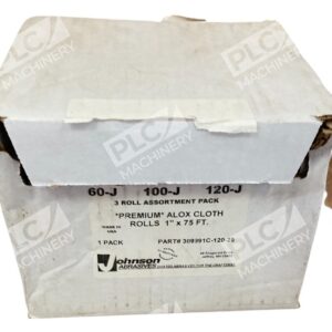 Johnson 309991C-120-25 - Johnson Abrasives 60-J 100-J 120-J Alox Cloth Roll 1"x75Ft 3