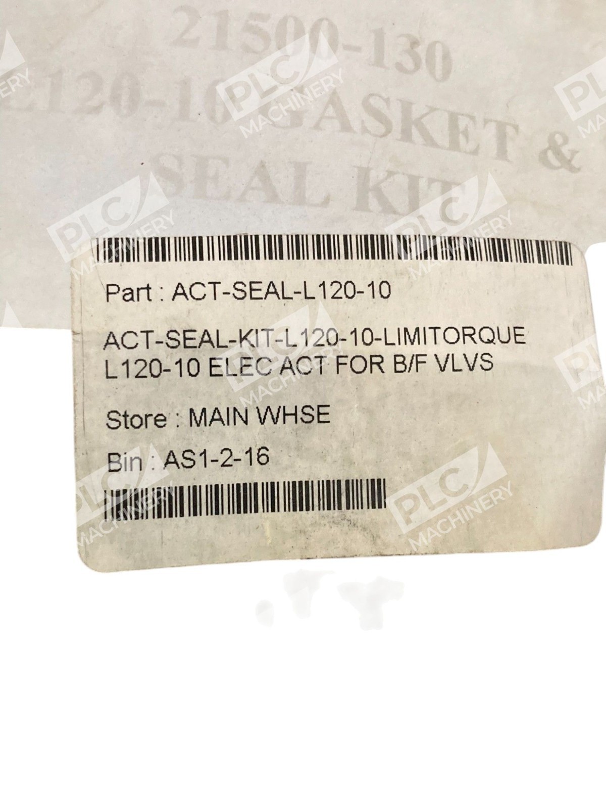 L120-10 Limitorque Act Gasket & Seal Kit 21500-130 - Image 5