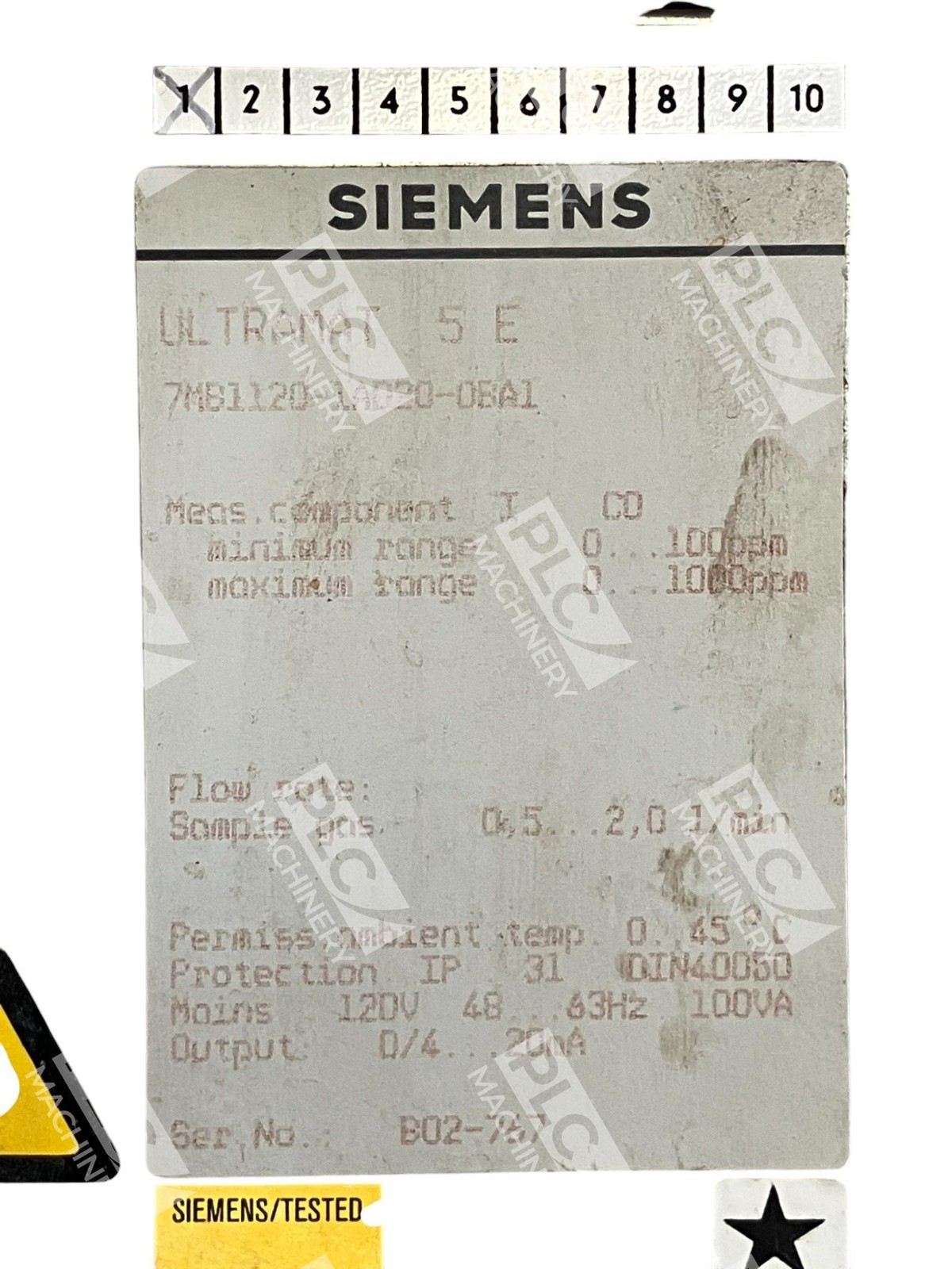 Siemens Ultramat 5E Gas Analyzer 7MB1120-1AB20-0BA1 - Image 8