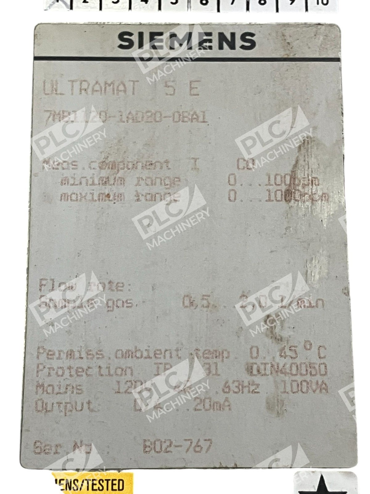 Siemens Ultramat 5E Gas Analyzer 7MB1120-1AB20-0BA1 - Image 10