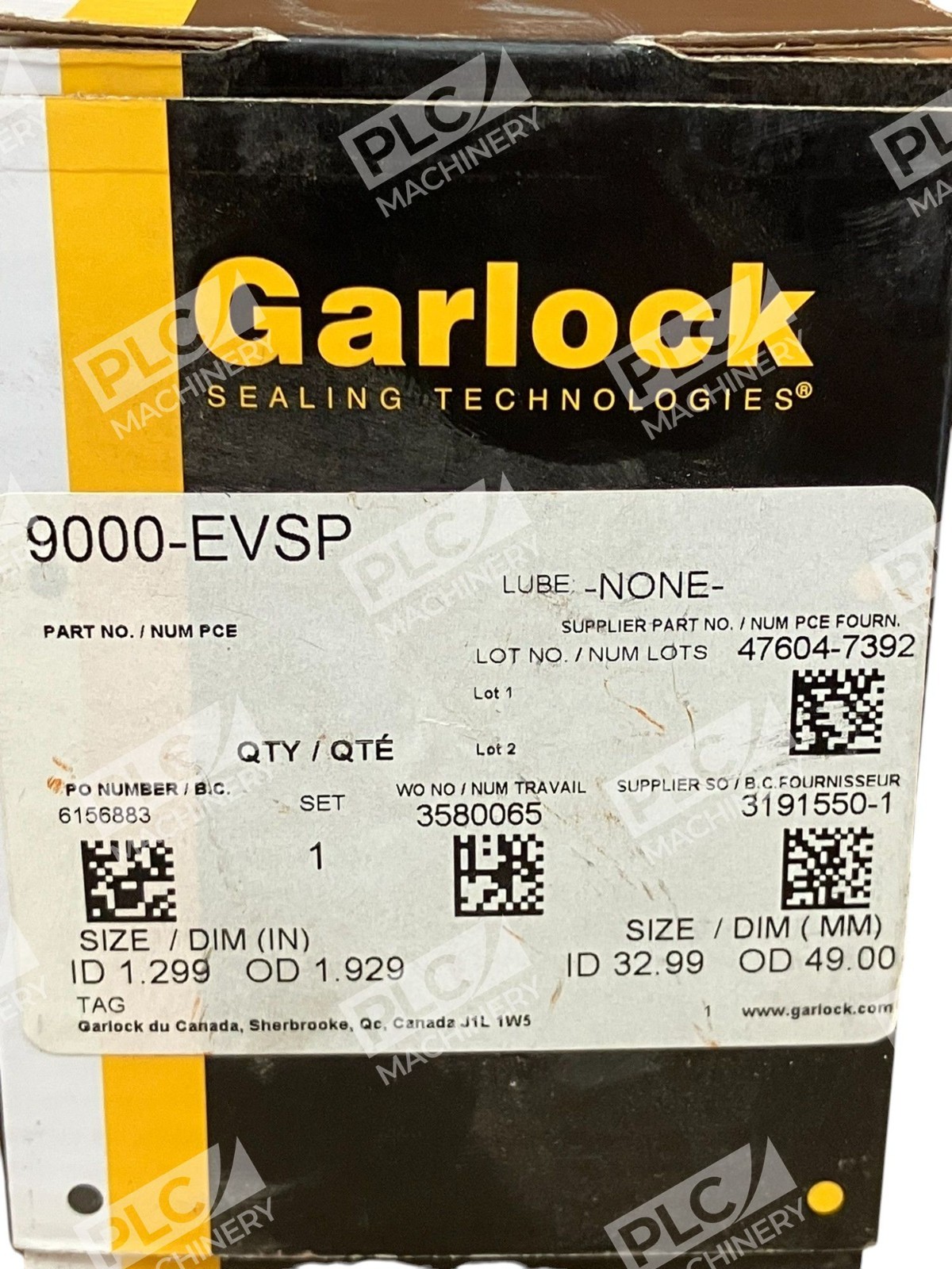 Garlock 615883 1.299ID 1.929OD Compression Packing 9000-EVSP - Image 3