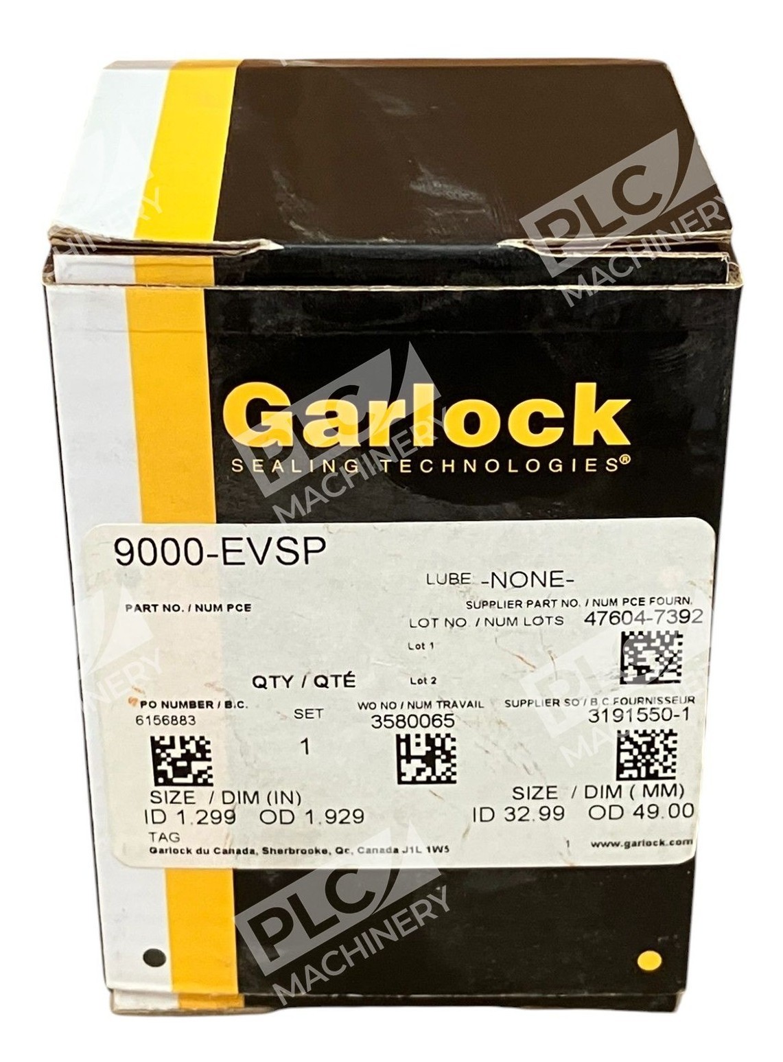 Garlock 9000-EVSP - Garlock 615883 1.299ID 1.929OD Compression Packing 9000-EVSP