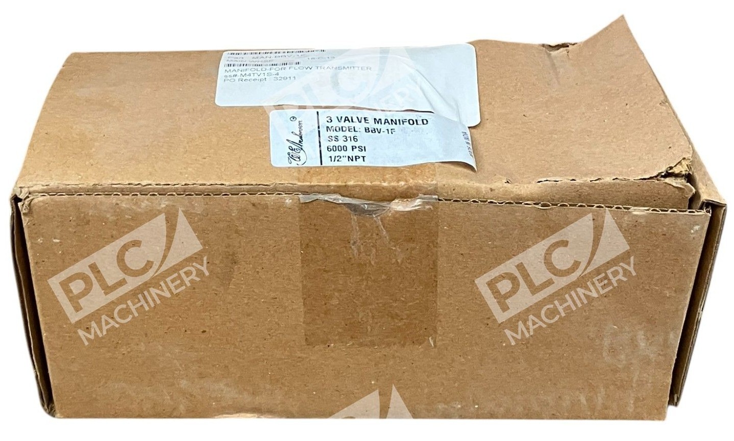 WE Anderson 12/20 SS 316 6000PSI 1/2" NPT 3 Valve Manifold BBV-1F - Image 2