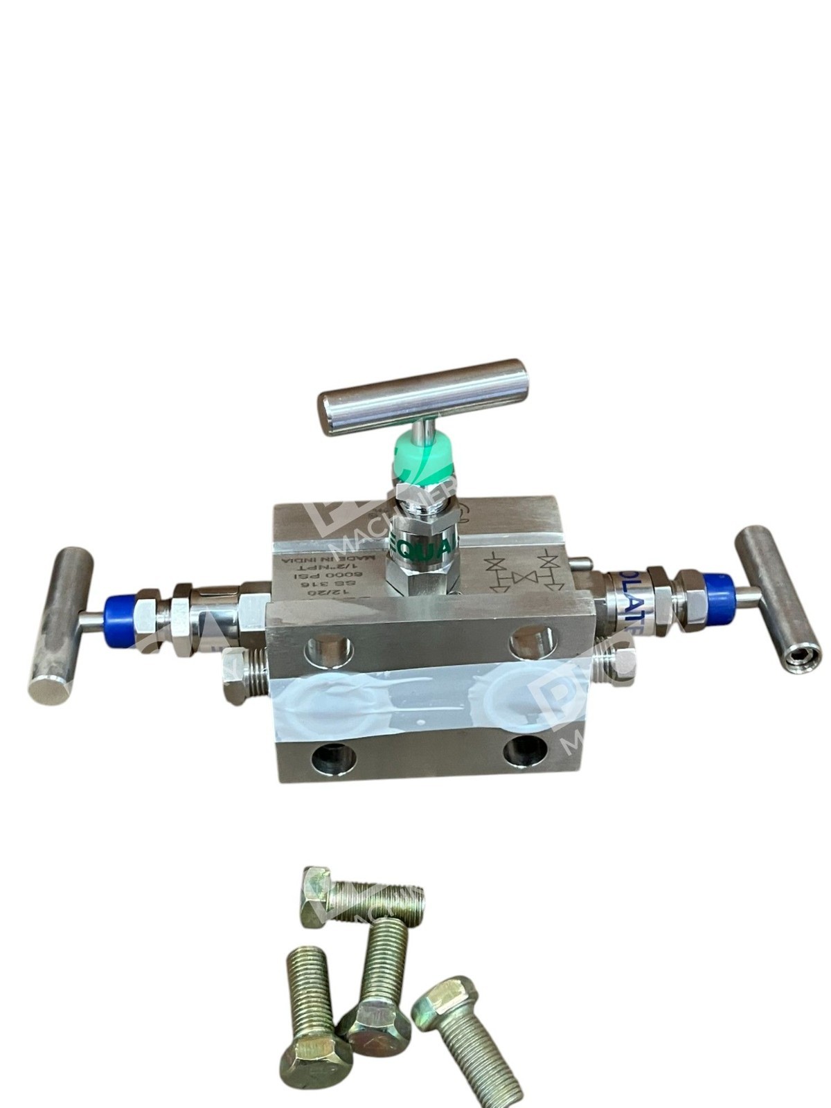 WE Anderson 12/20 SS 316 6000PSI 1/2" NPT 3 Valve Manifold BBV-1F - Image 5