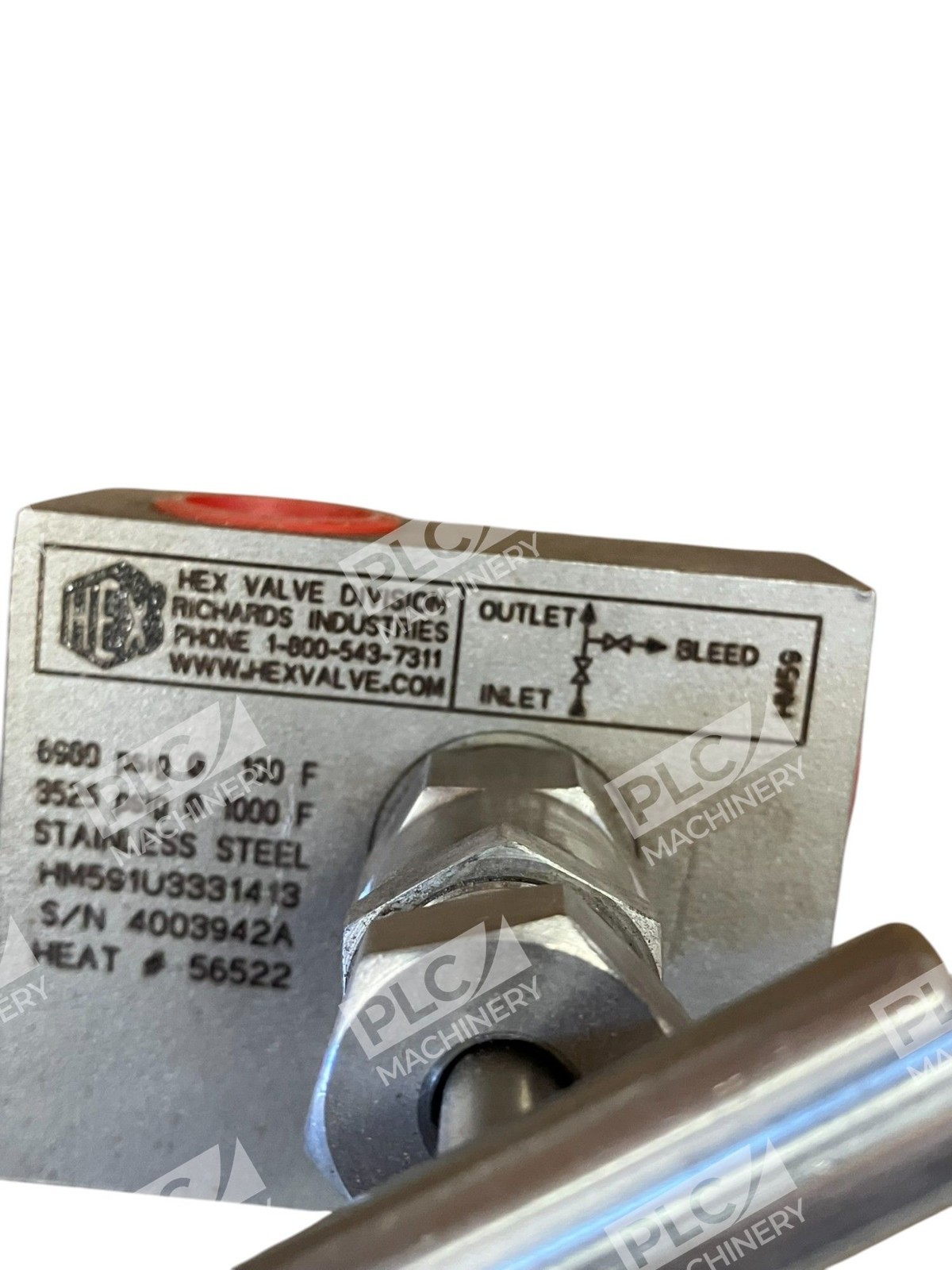 Richard Industries 56522 Stainless Steel Hex Valve HM591U3331413 - Image 10