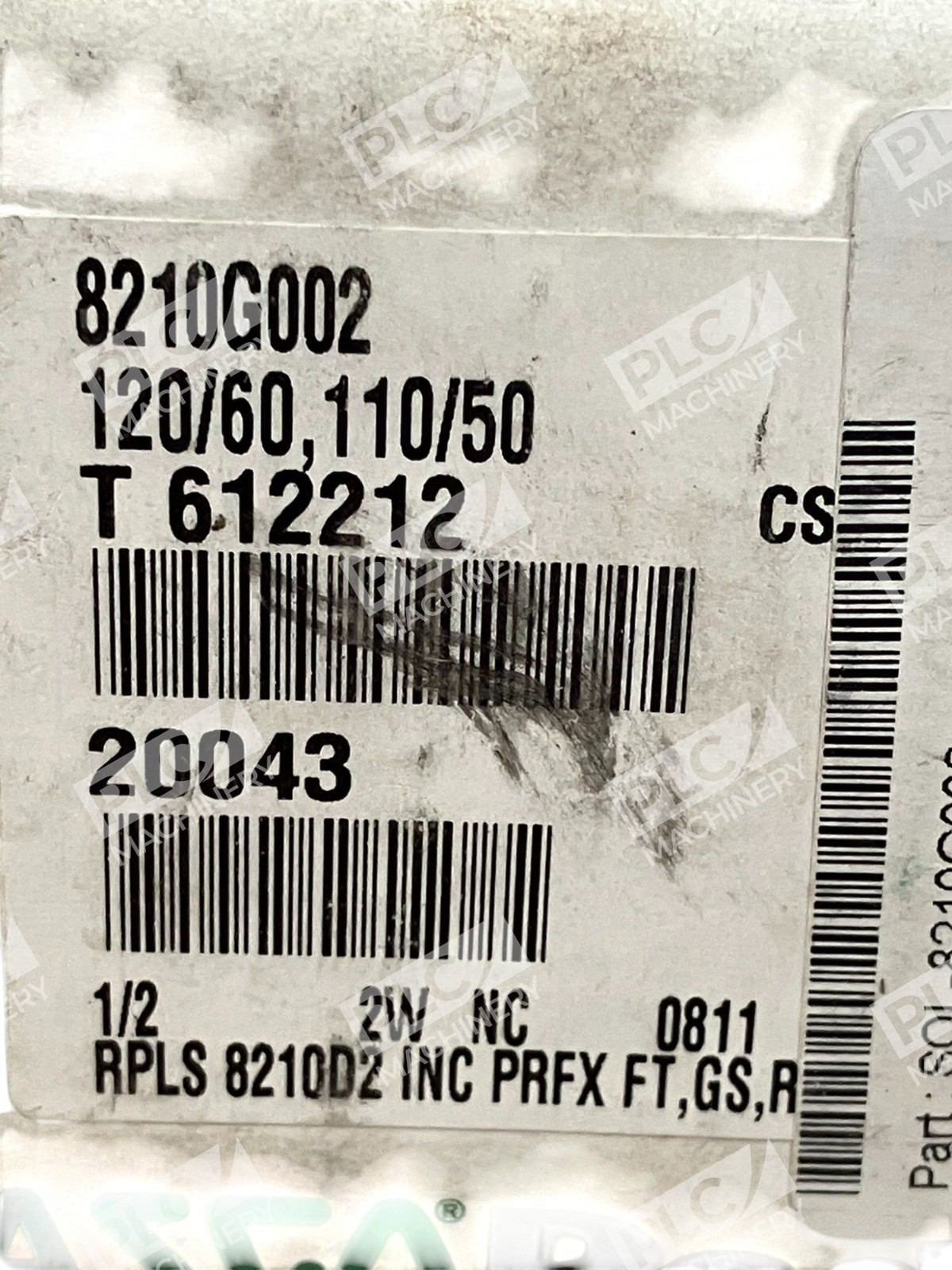 ASCO Red Hat II 20043 Shutoff Valve 8210G002 120/60 110/50