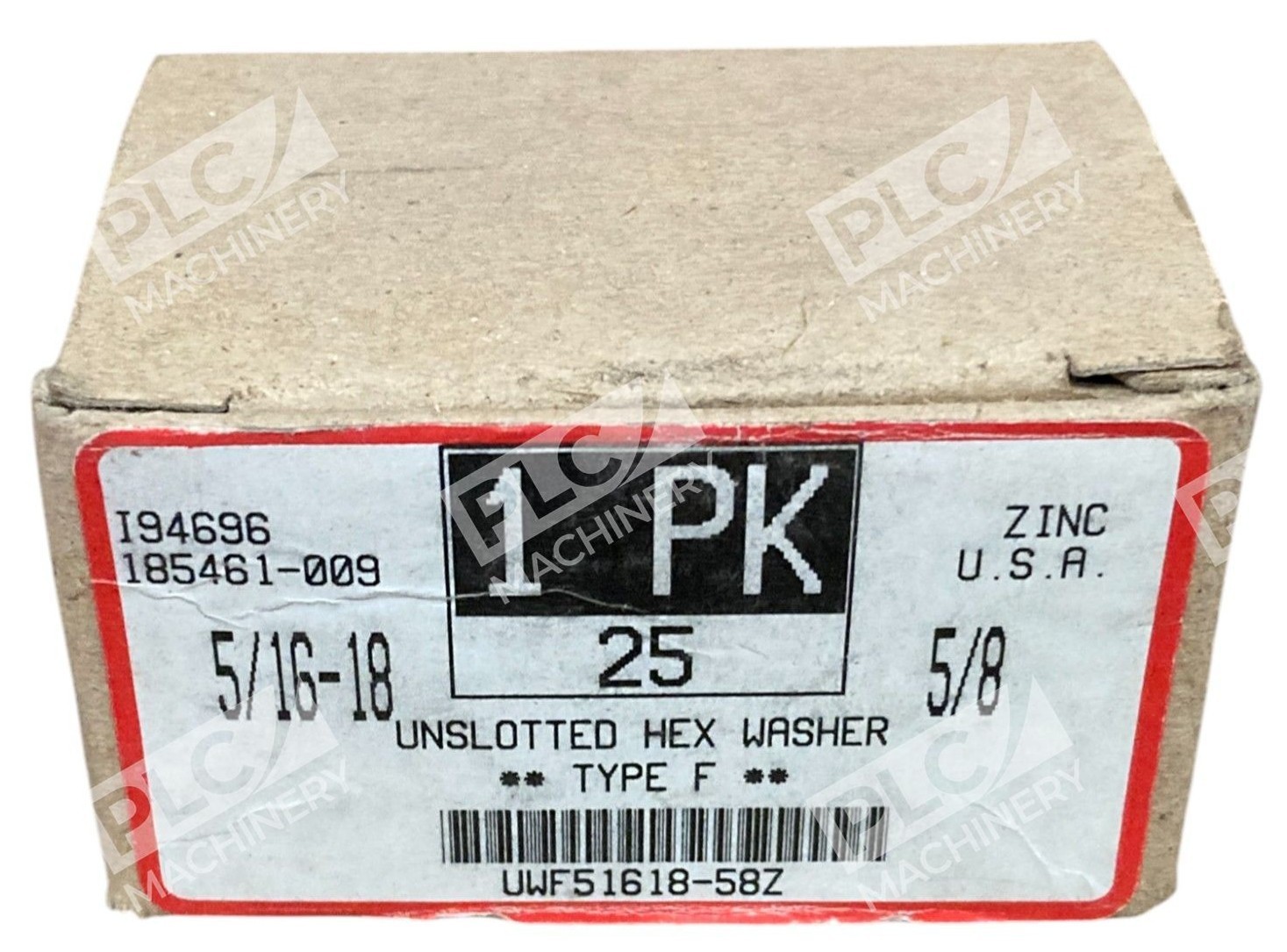 Unbranded UWF51618-58Z - I94696 5/16-18 5/8 Unslotted Hex Washer Type F UWF51618-58Z