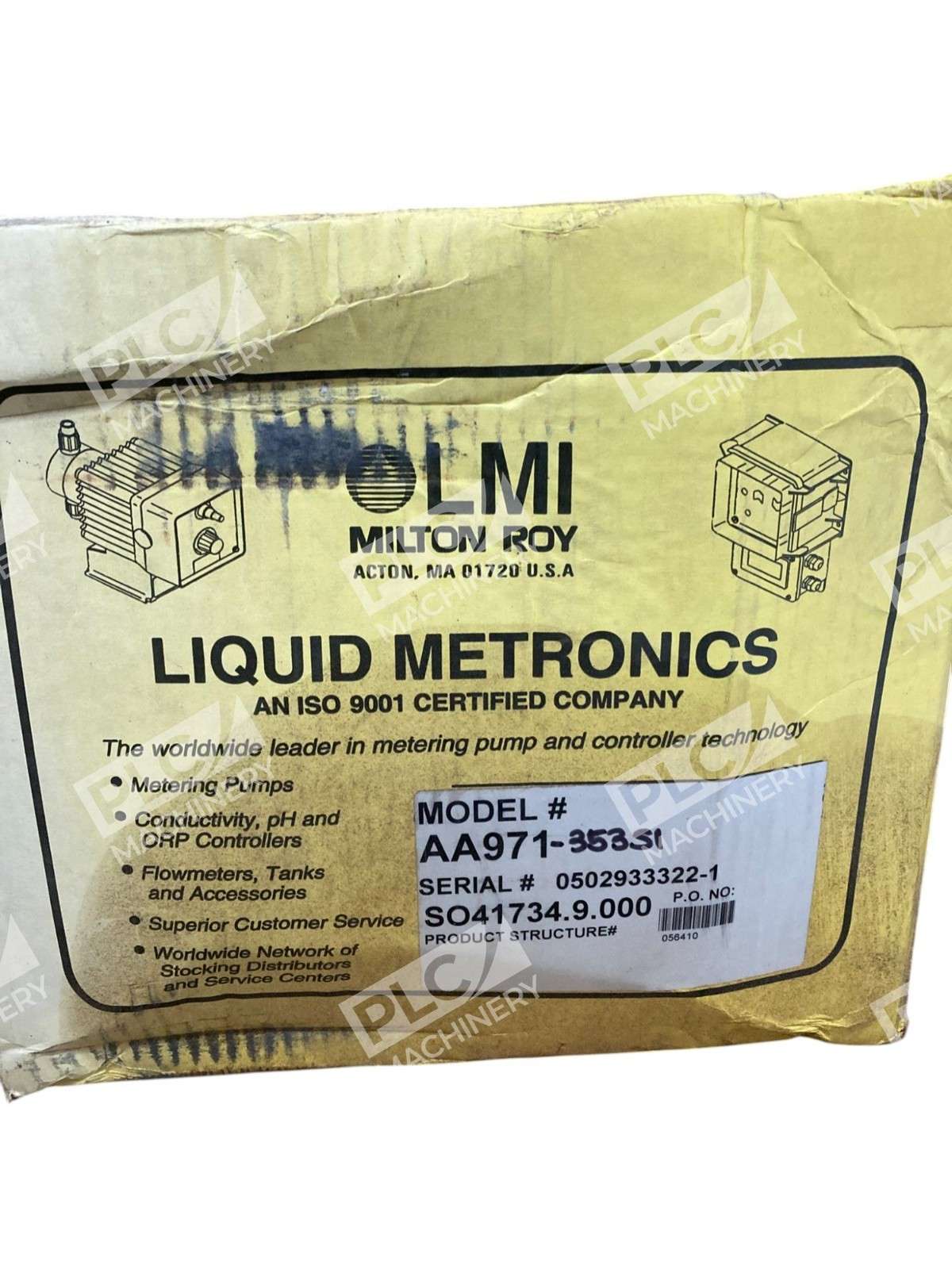 Milton Roy LMI 1.40A 0.42GPH 140PSI Liquid Metronics Dosing Pump AA971-353SI - Image 3
