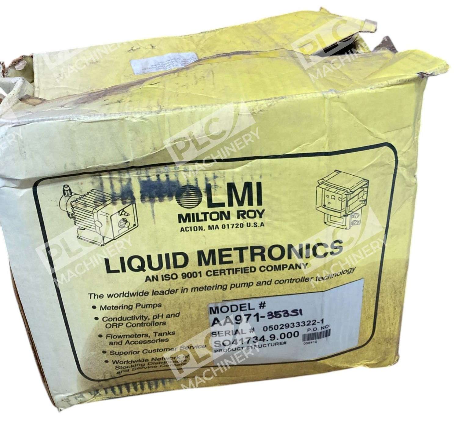 Milton Roy AA971-353SI - Milton Roy LMI 1.40A 0.42GPH 140PSI Liquid Metronics Dosing