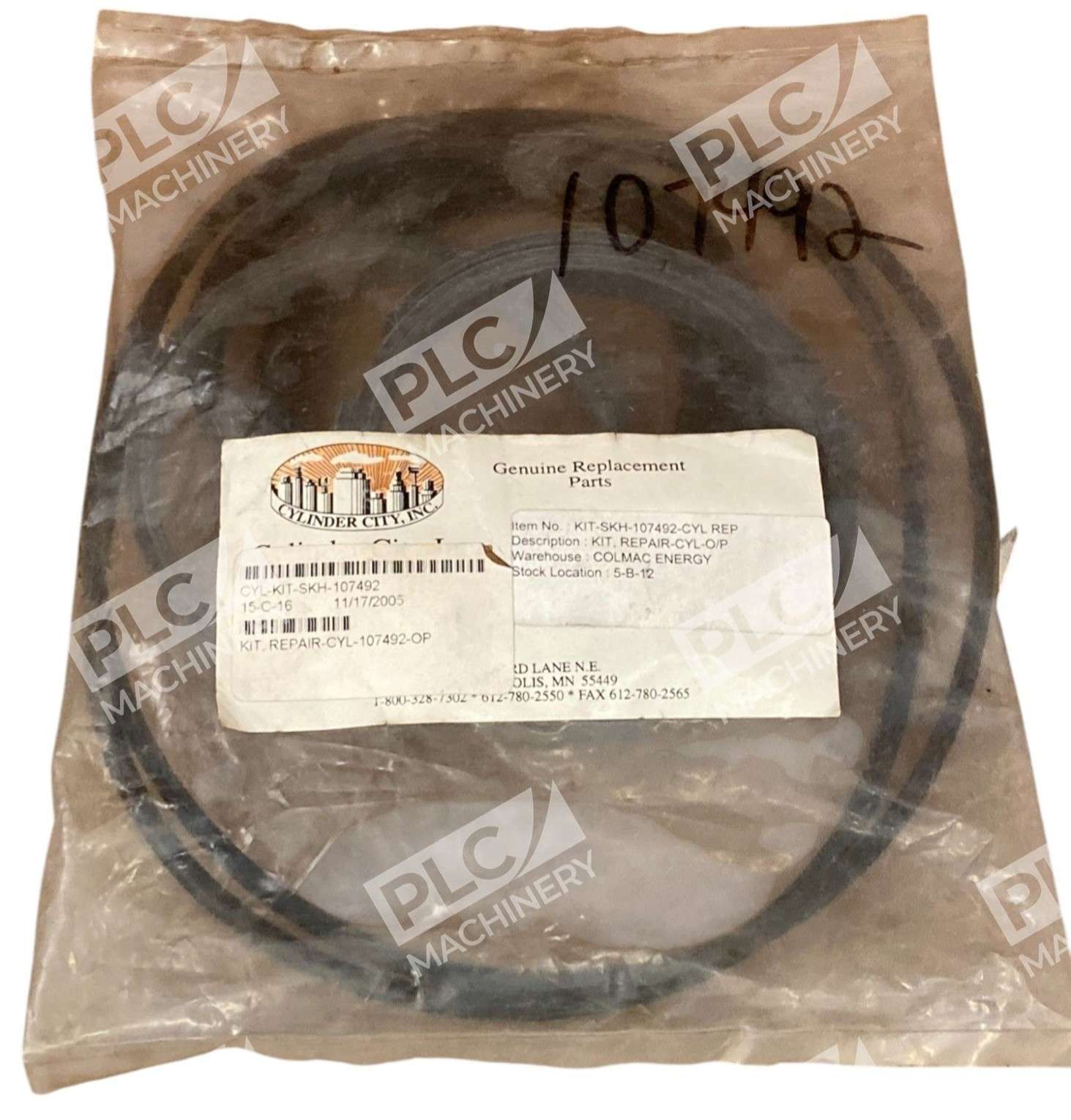 Cylinder City 107492 - Cylinder City Cylinder Repair Kit 107492