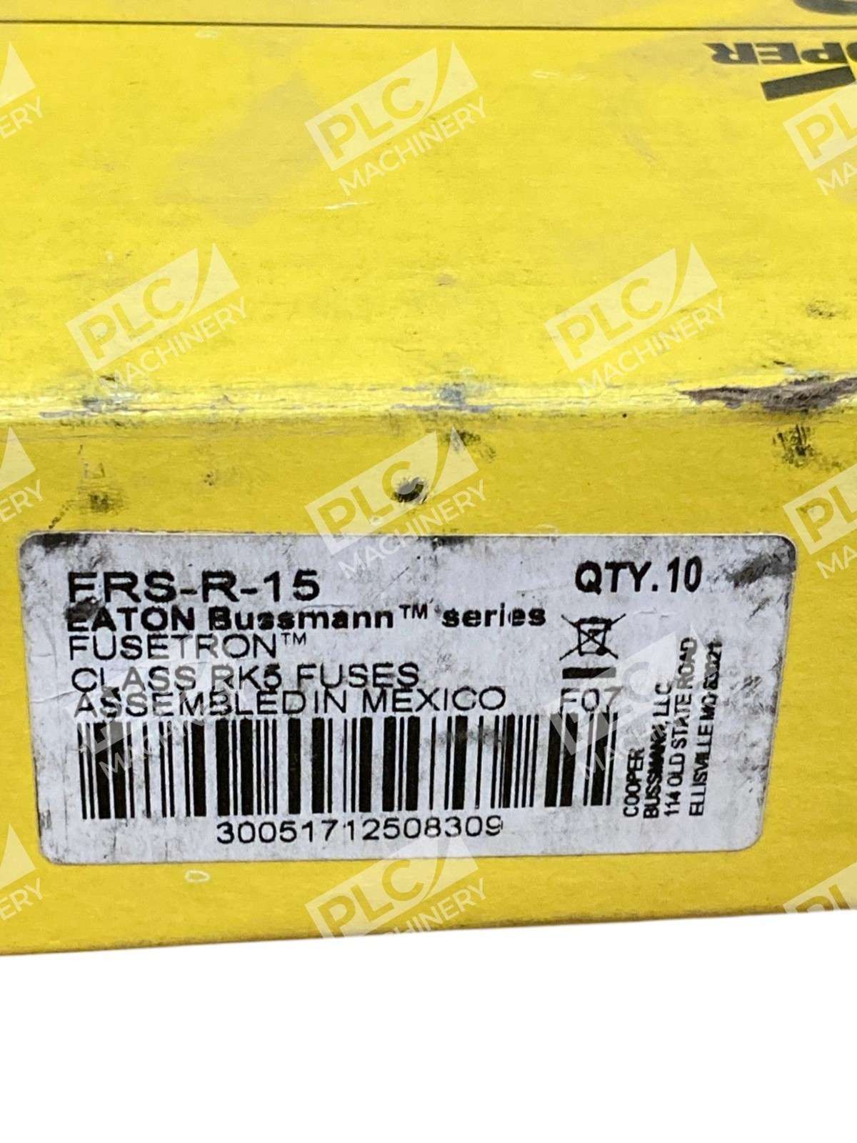 Cooper Bussmann Fusetron Class RK5 Fuse FRS-R-15 (Box of 10) - Image 3