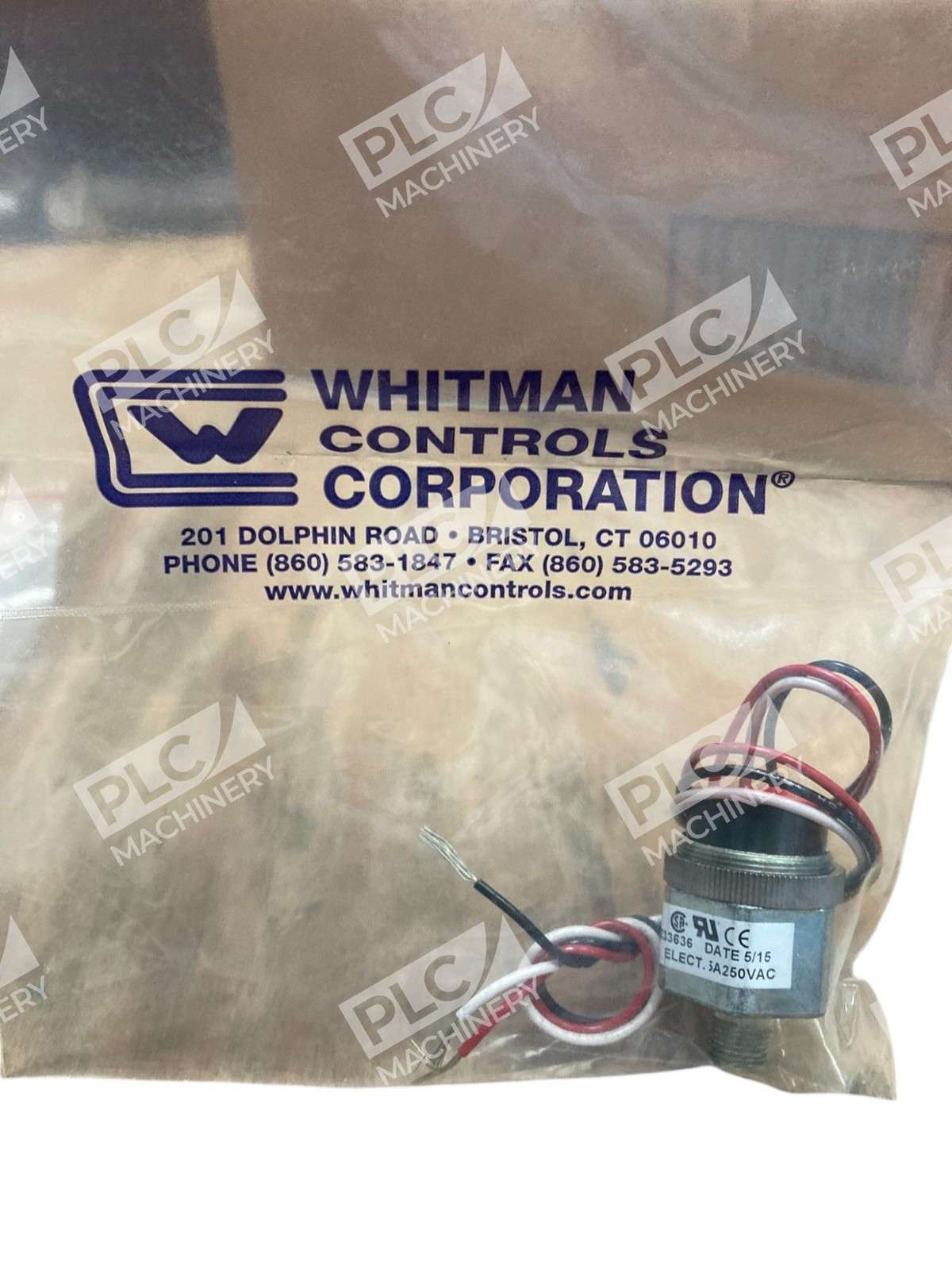 Whitman Controls Corporation 5A 250VAC Adjustable Pressure Switch P119G-10H-C52L - Image 3