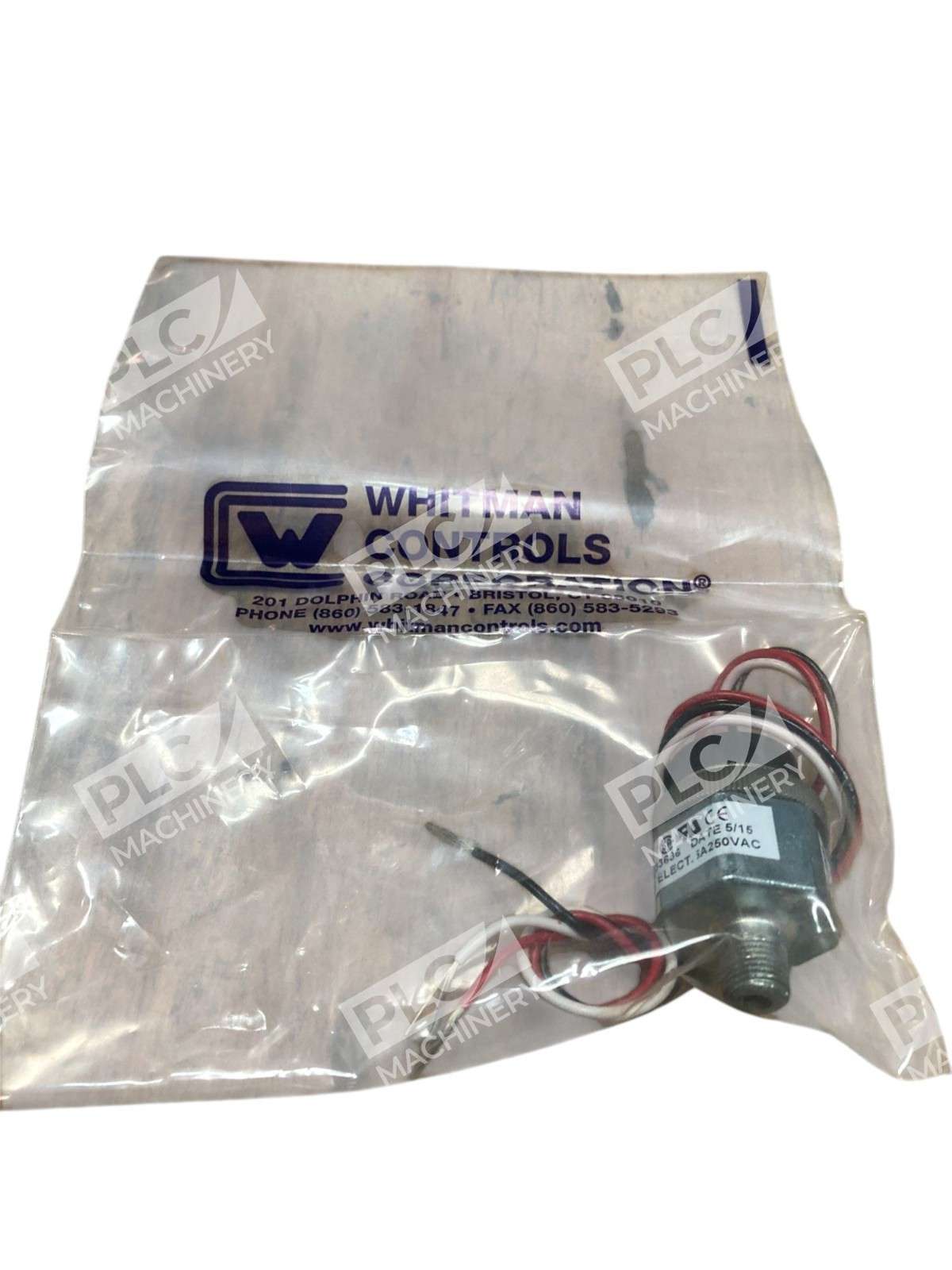 Whitman P119G-10H-C52L - Whitman Controls Corporation 5A 250VAC Adjustable Pressure S