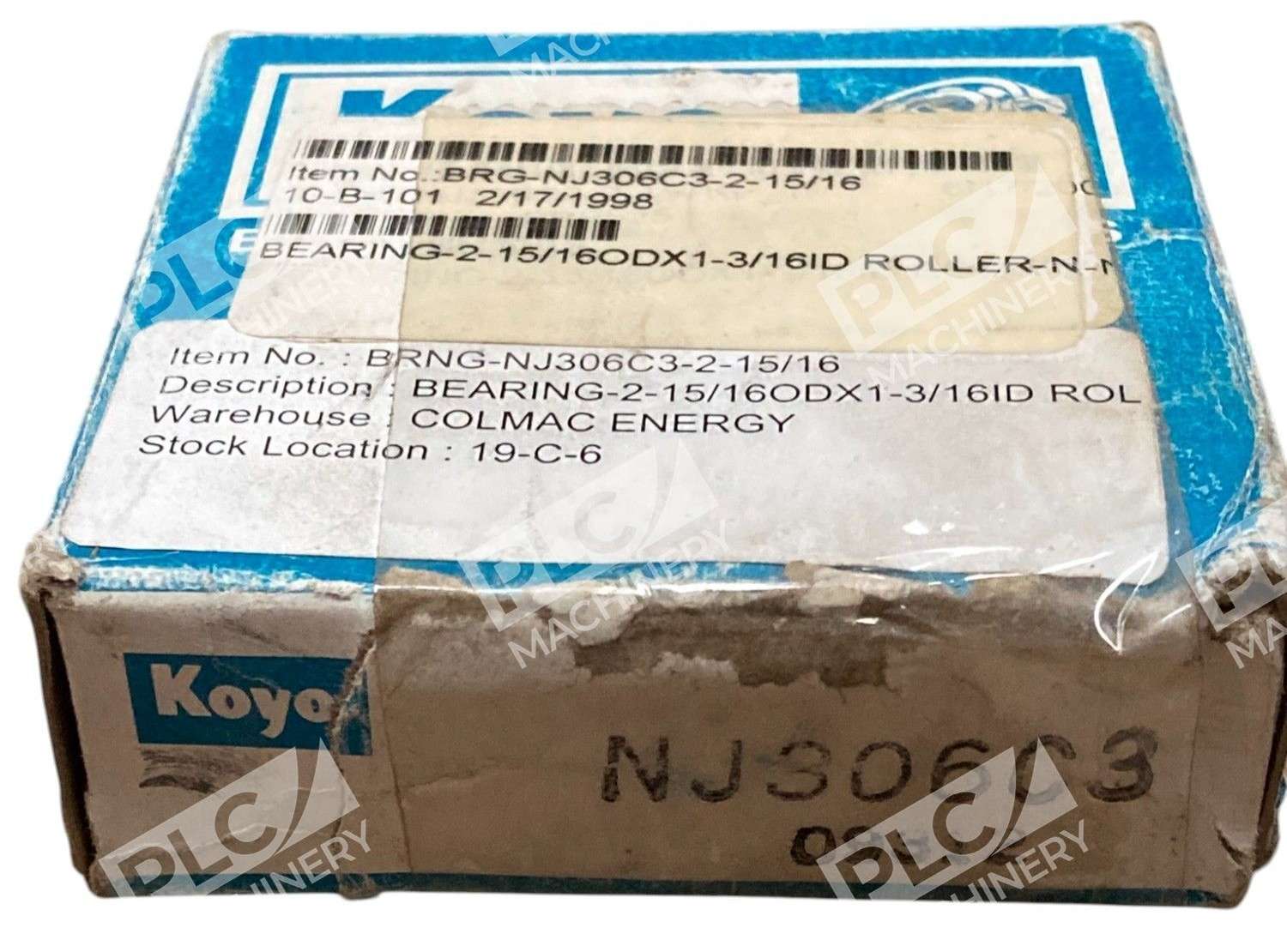 Koyo 2-15/16" Roller Bearing NJ306C3 - Image 2