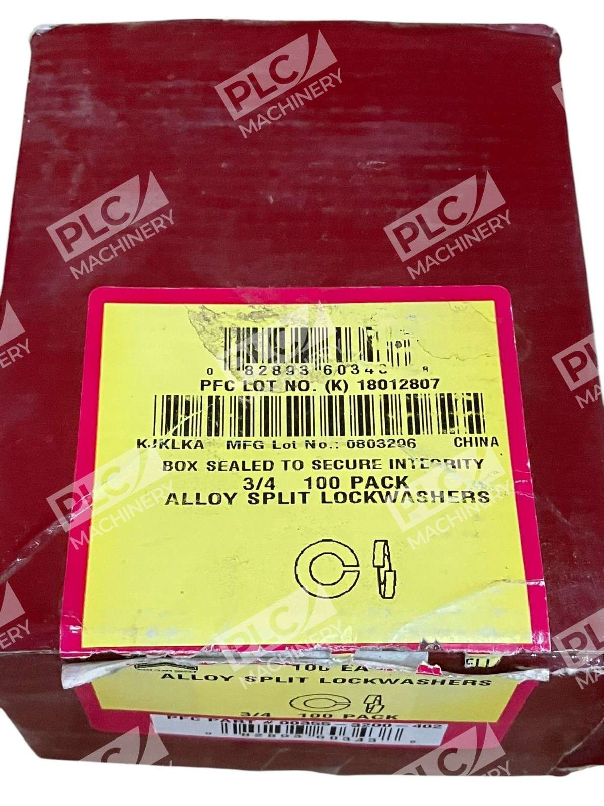 PFC 18012807 0803206 3/4" Alloy Split Lockwasher 00355-3200-402 (Box of 100) - Image 3