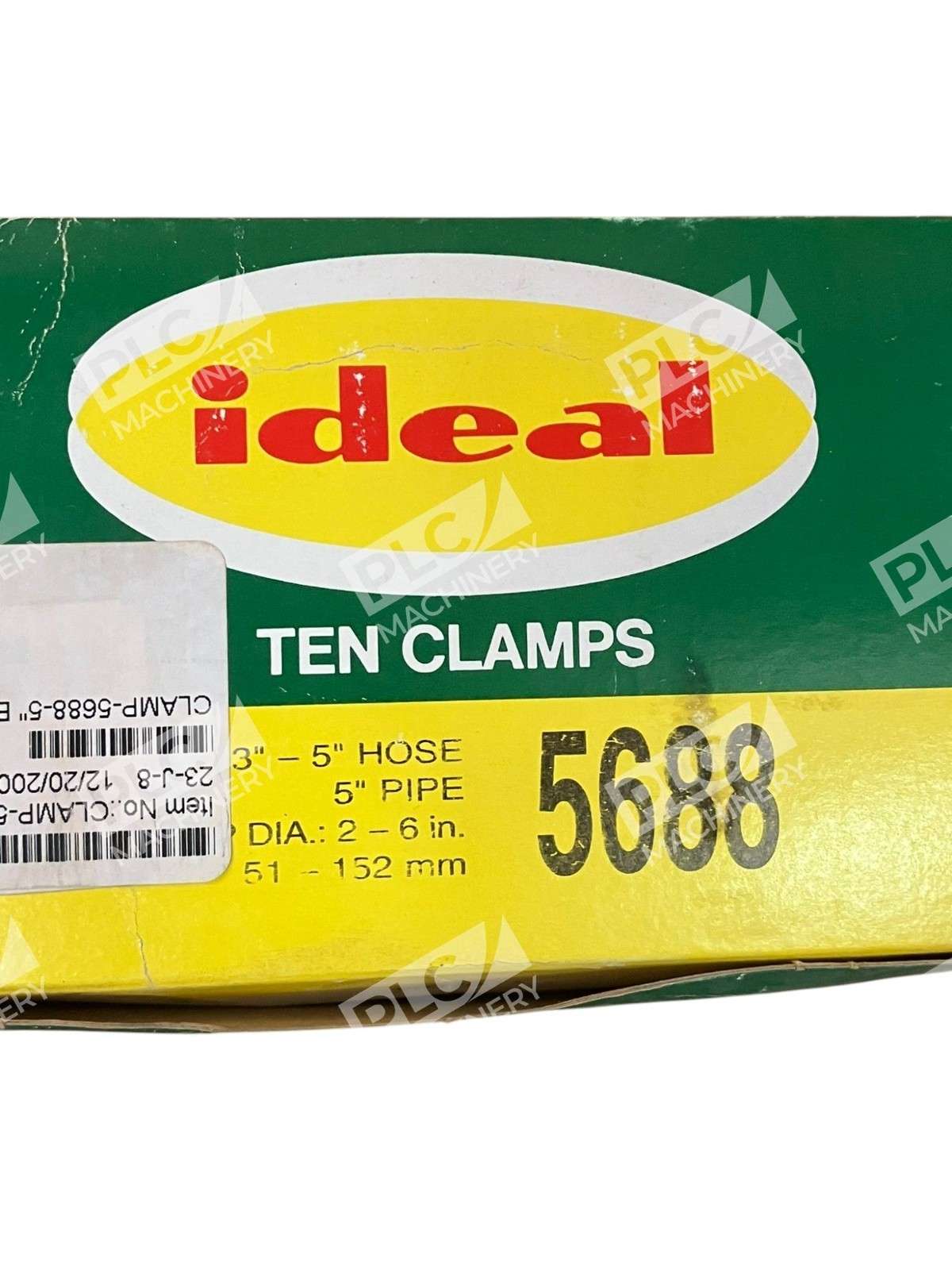Ideal Fits 3"-5" Hose 5" Pipe Diameter 2-6" Clamp 5688 (2 Boxes of 10) - Image 5