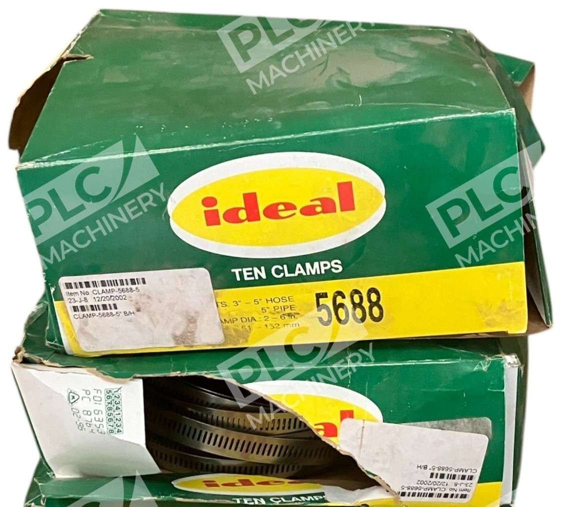 Ideal Fits 3"-5" Hose 5" Pipe Diameter 2-6" Clamp 5688 (2 Boxes of 10) - Image 2