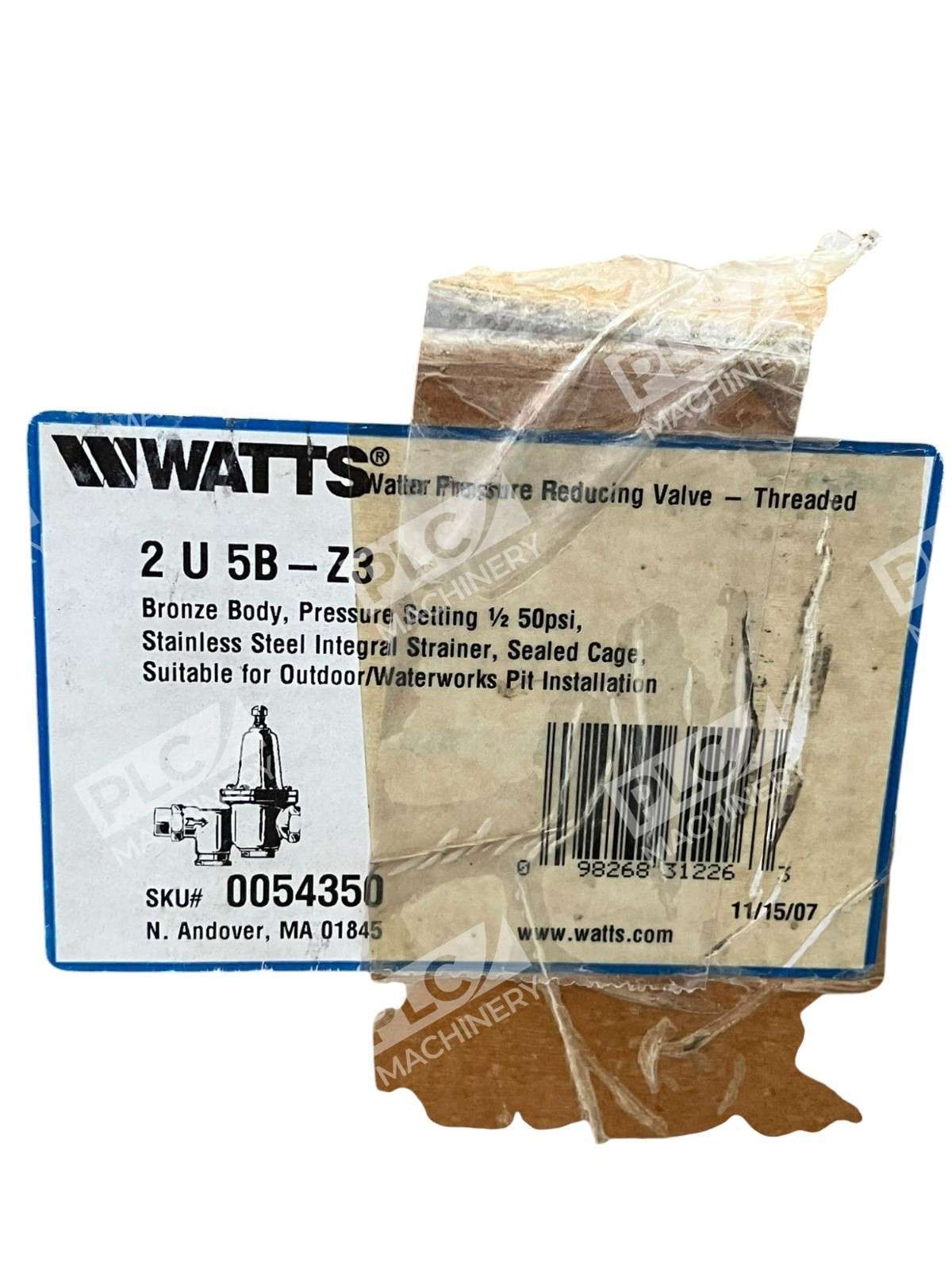 Watts 2 U 5B-Z3 Threaded Water Pressure Reducing Valve 0054350 - Image 3