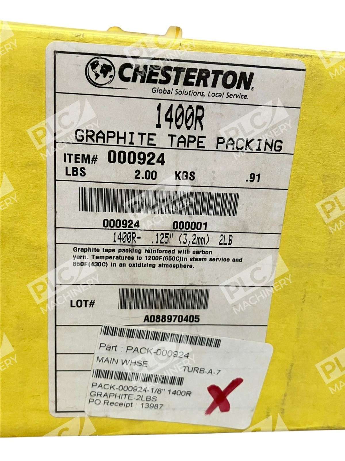 Chesterton 000924 2lb 0.125" Graphite Tape Packing 1400R - Image 3