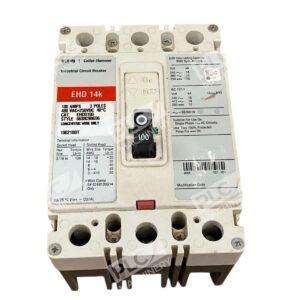 Eaton Cutler-Hammer EHD3100 6638C90G96 - Eaton Cutler Hammer 100A 3 Poles 100210DT Circuit Breaker EH