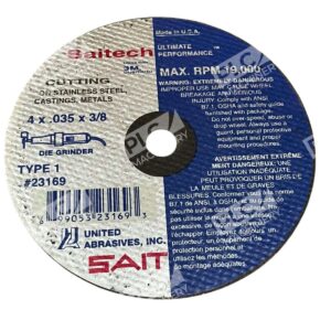 United Abrasives 23169 - United Abrasives SAIT 4x0.035x3/8" Cutting Wheel 23169 (lot