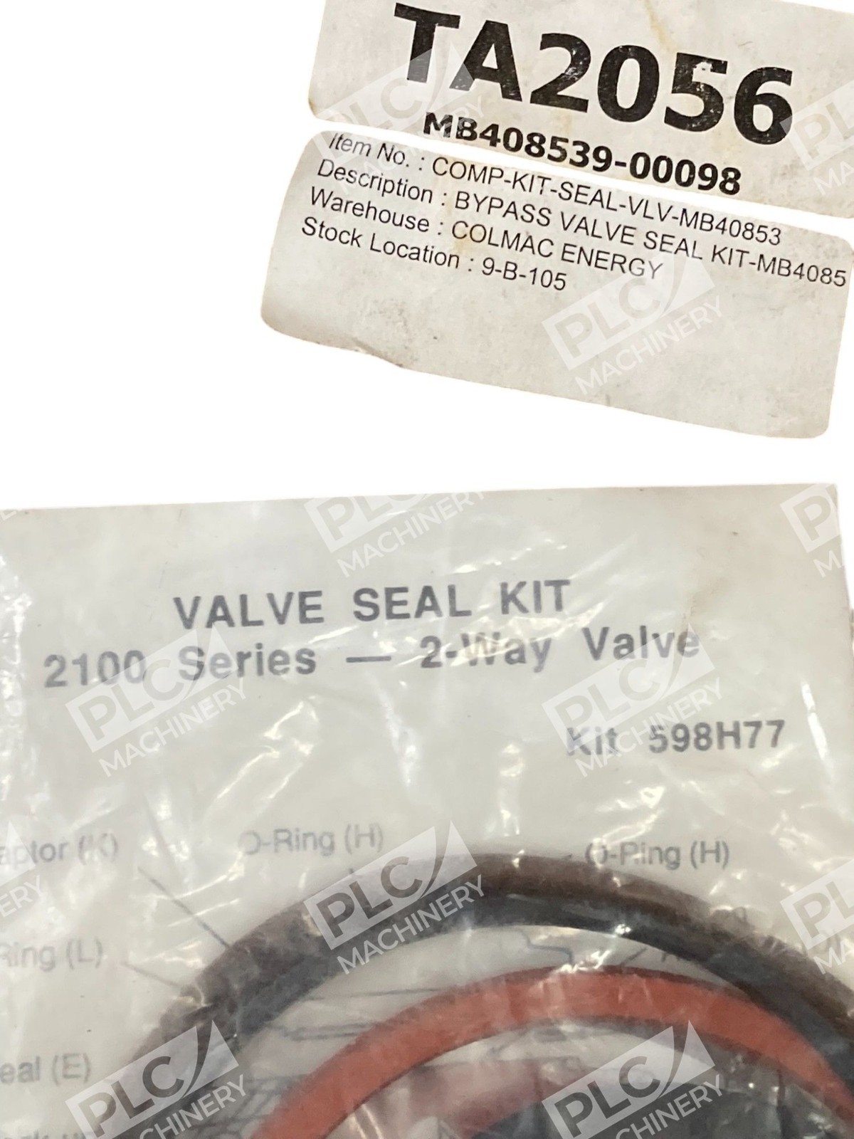 Ross Controls TA2056 MB408539-0098 2100 Series 2-Way Valve Seal Kit 598H77 - Image 3