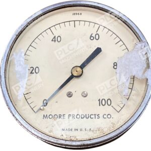 Moore 18968 - Moore Products Co Vintage 0-100PSI Round Pressure Gauge 1896
