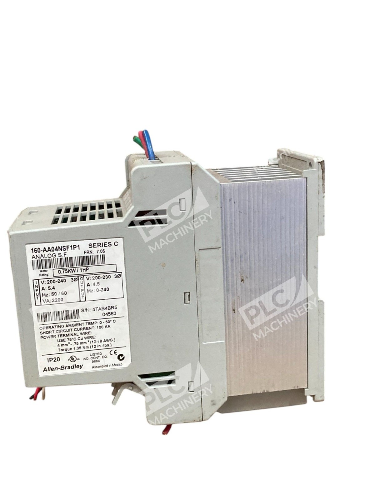 Allen Bradley AB AC Drive 160-AA04NSF1P1 /C - Image 6