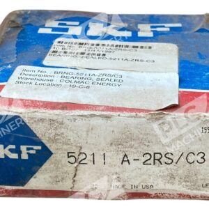 SKF 5211 A-2RS/C3 - SKF 5211A-ZRS-C3 Sealed Roller Boring 5211 A-2RS/C3