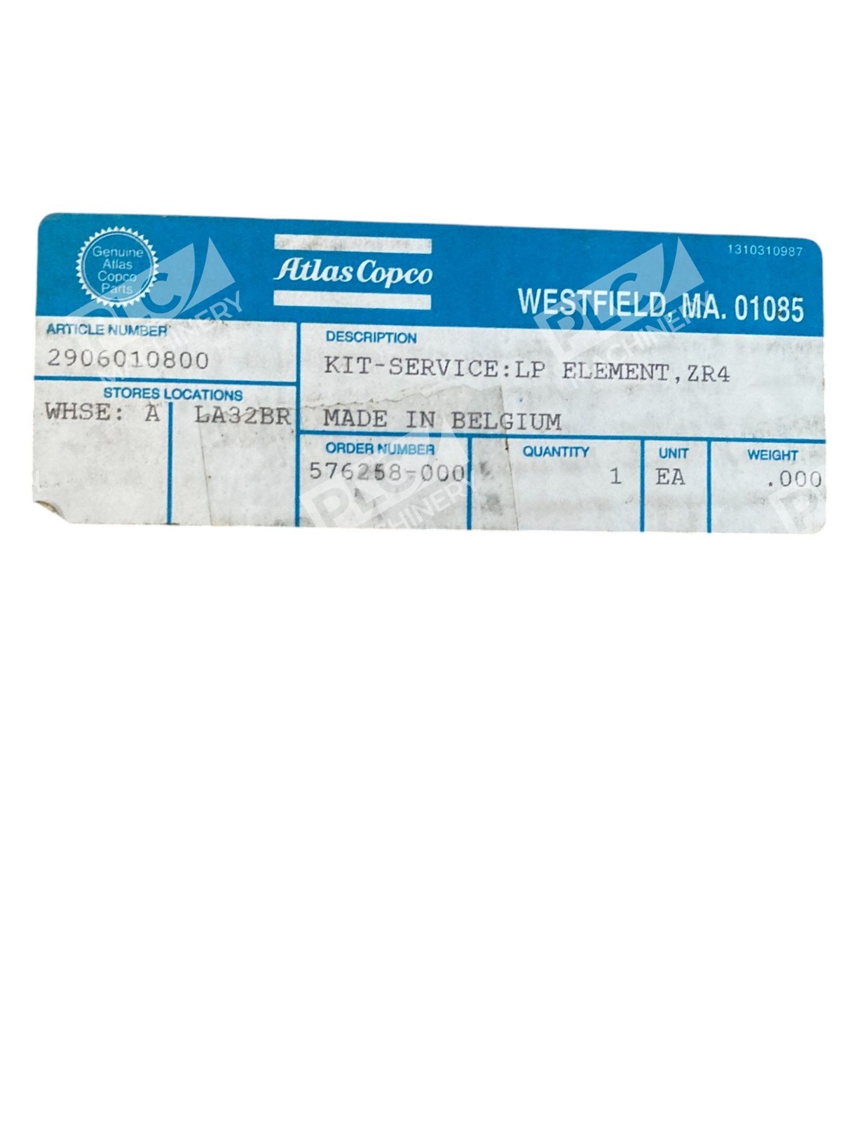 Atlas Copco 2906 0108 00 ZR4 LP Exchange Element Kit 2906010800 - Image 4