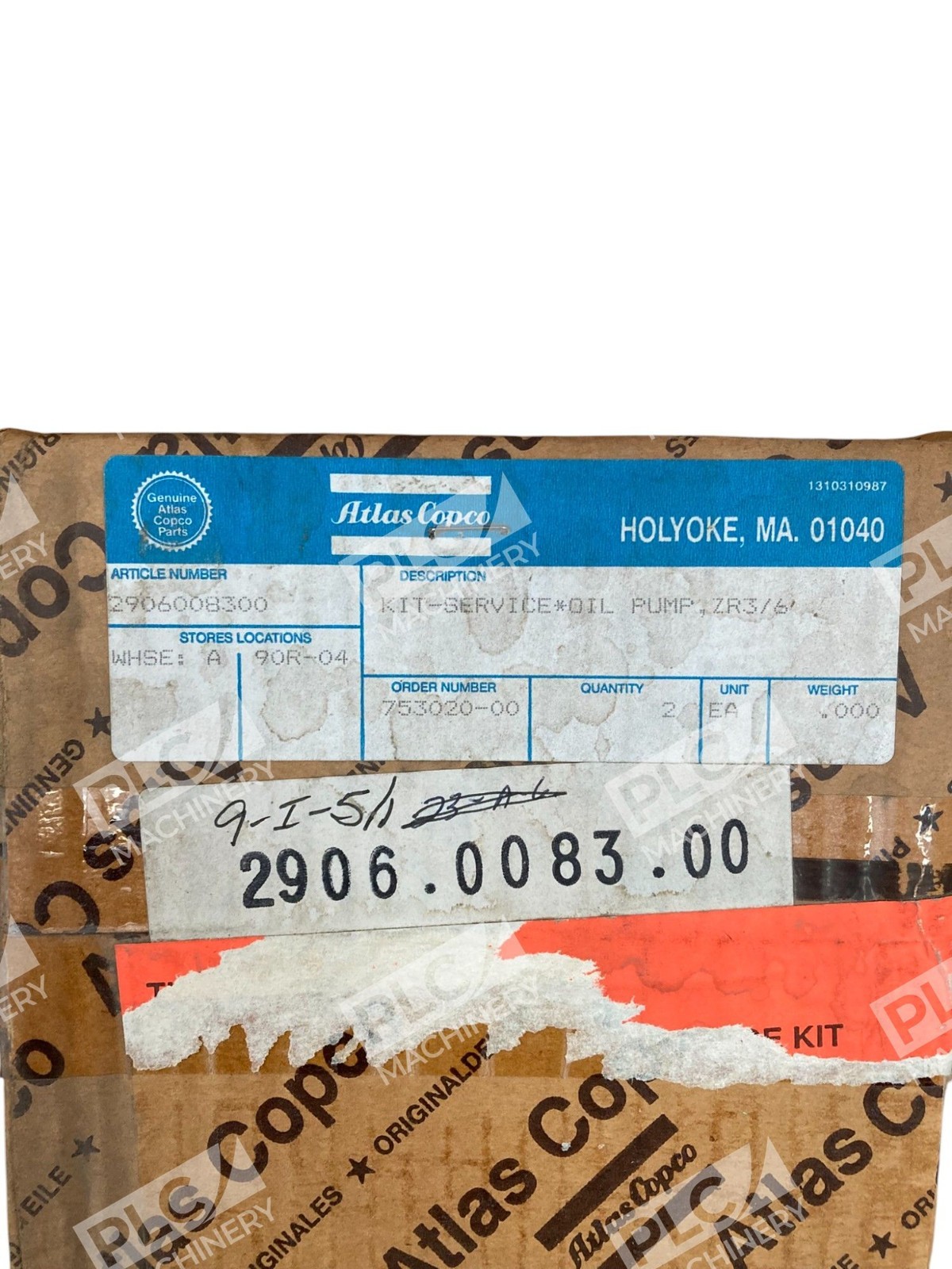 Atlas Copco Oil Pump ZR3/6 Service Kit 2906008300 - Image 3