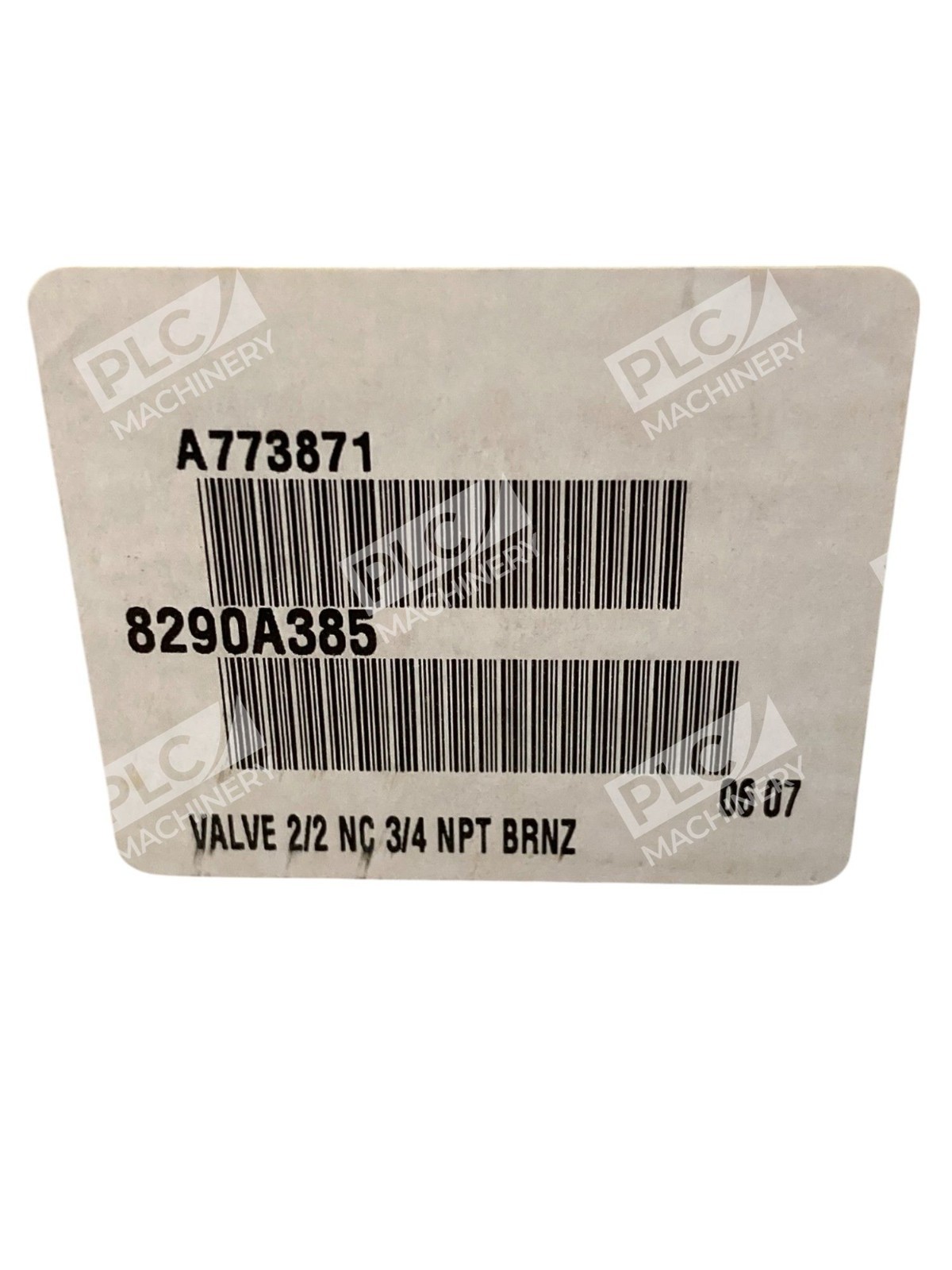 ASCO 2-way 150PSI A773871 Bronze 3/4NPT Valve 2/2 NC 8290A385 - Image 3