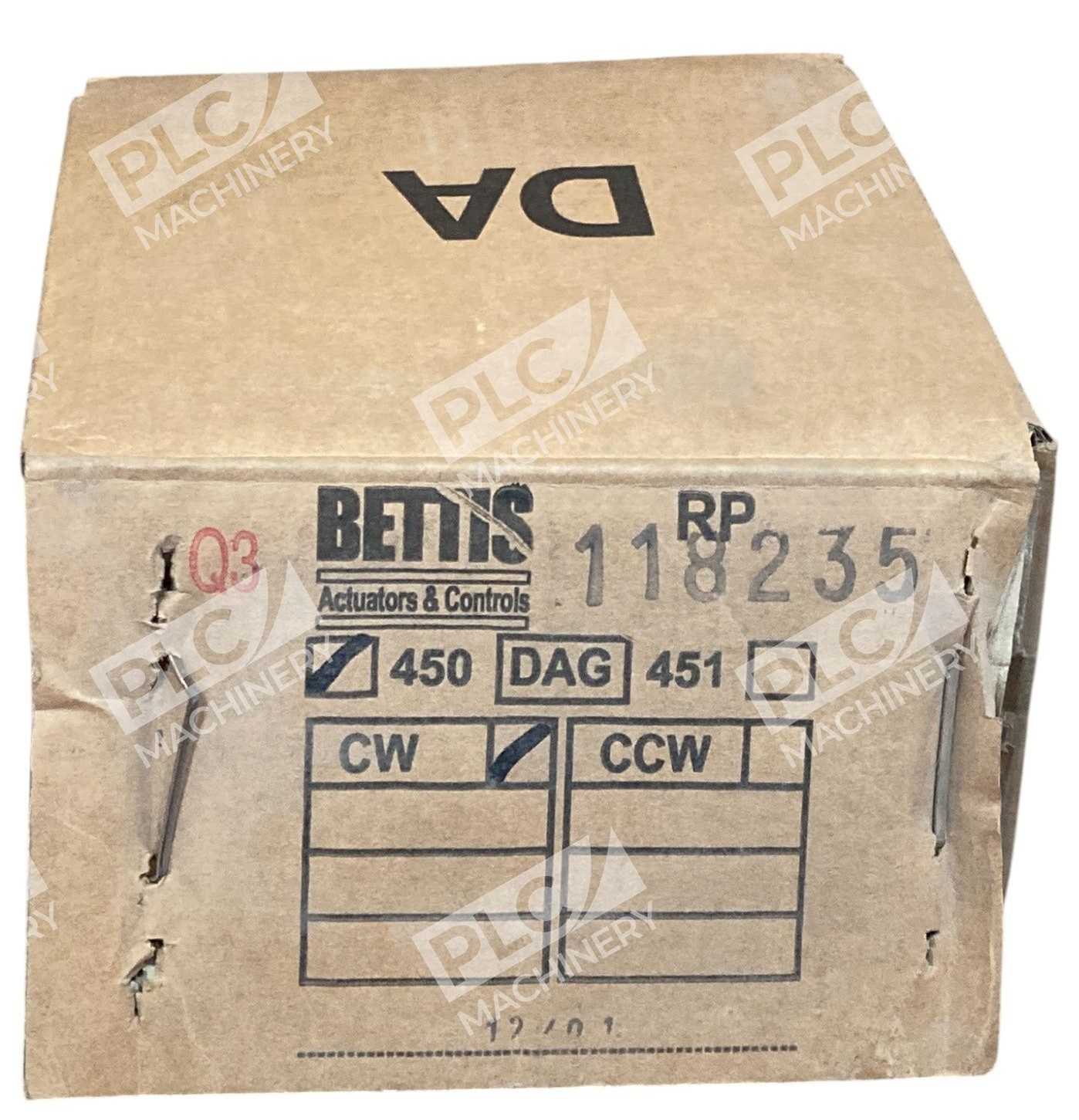 Bettis RP 450 DAG CW DA 120PSI Pneumatic Valve Actuator 118235 - Image 2