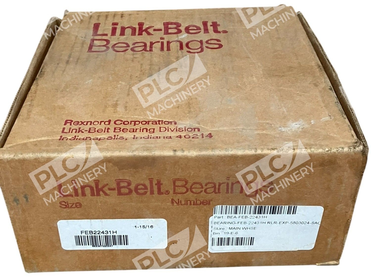 Rexnord FEB22431H - Rexnord Link-Belt 5803024 4-Bolt Flange Roller Bearing FEB22