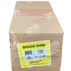 Presision Brand 17425 - Precision Brand 0.010 Gauge (0.254mm) 12"x120" Brass Shim 17