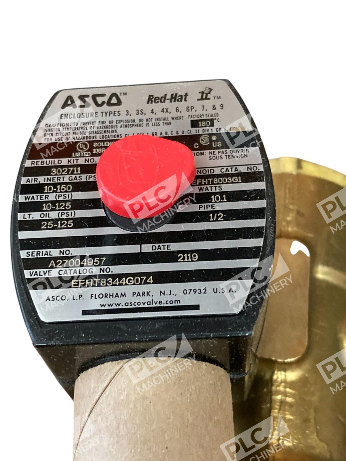 ASCO RPLS HT8344A75 120/60V 110/50V Red Hat II Solenoid Valve EFHT8344G074 - Image 11