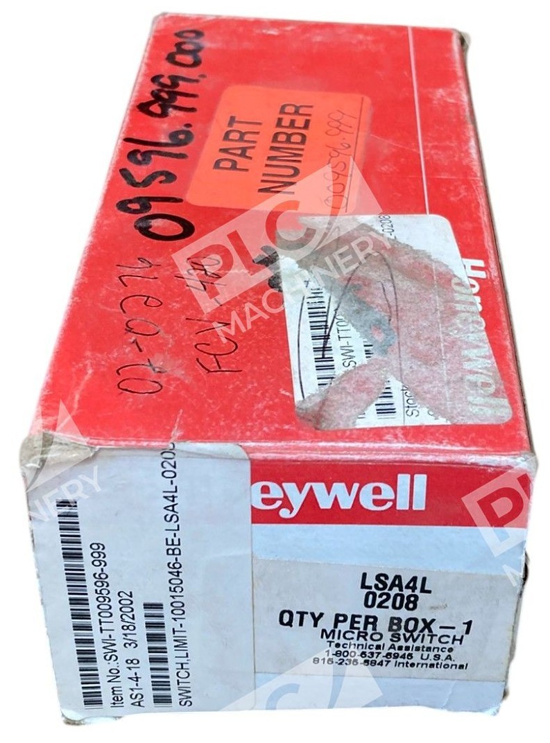 Honeywell TT009596-999 10A 600VAC 0206 Micro Switch LSA4L - Image 2
