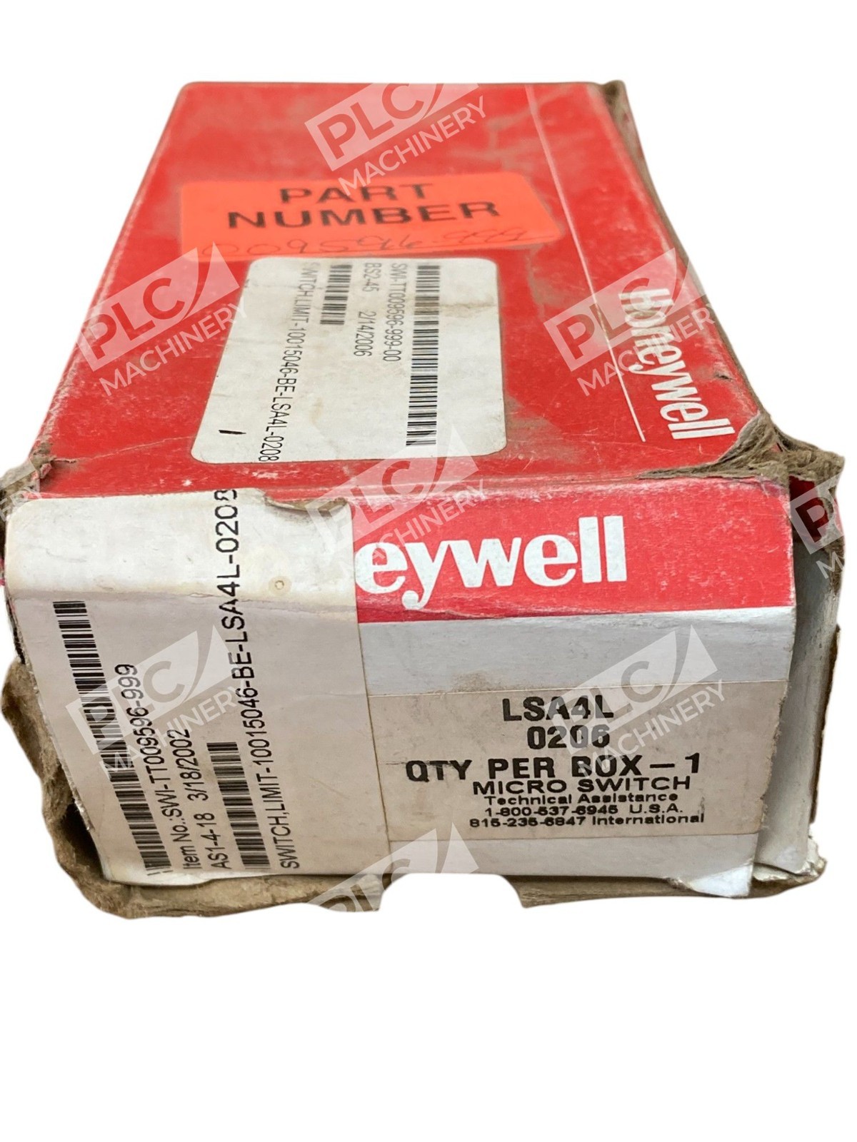 Honeywell 10A 600VAC 0206 Micro Switch LSA4L - Image 3