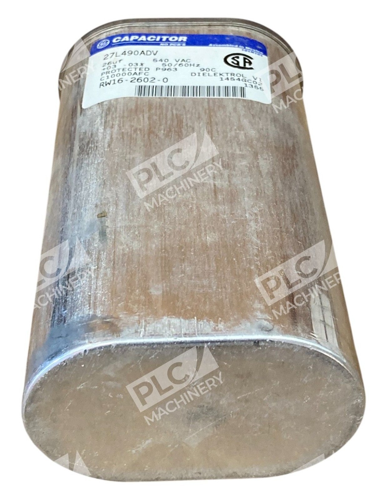 GE 26uf 540VAC RW16-2602-0 C10000AFC Capacitor 27L490ADV - Image 2